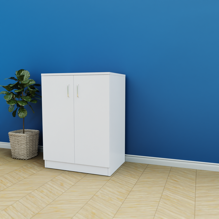 Modern shoe cabinet with sleek design and ample storage space