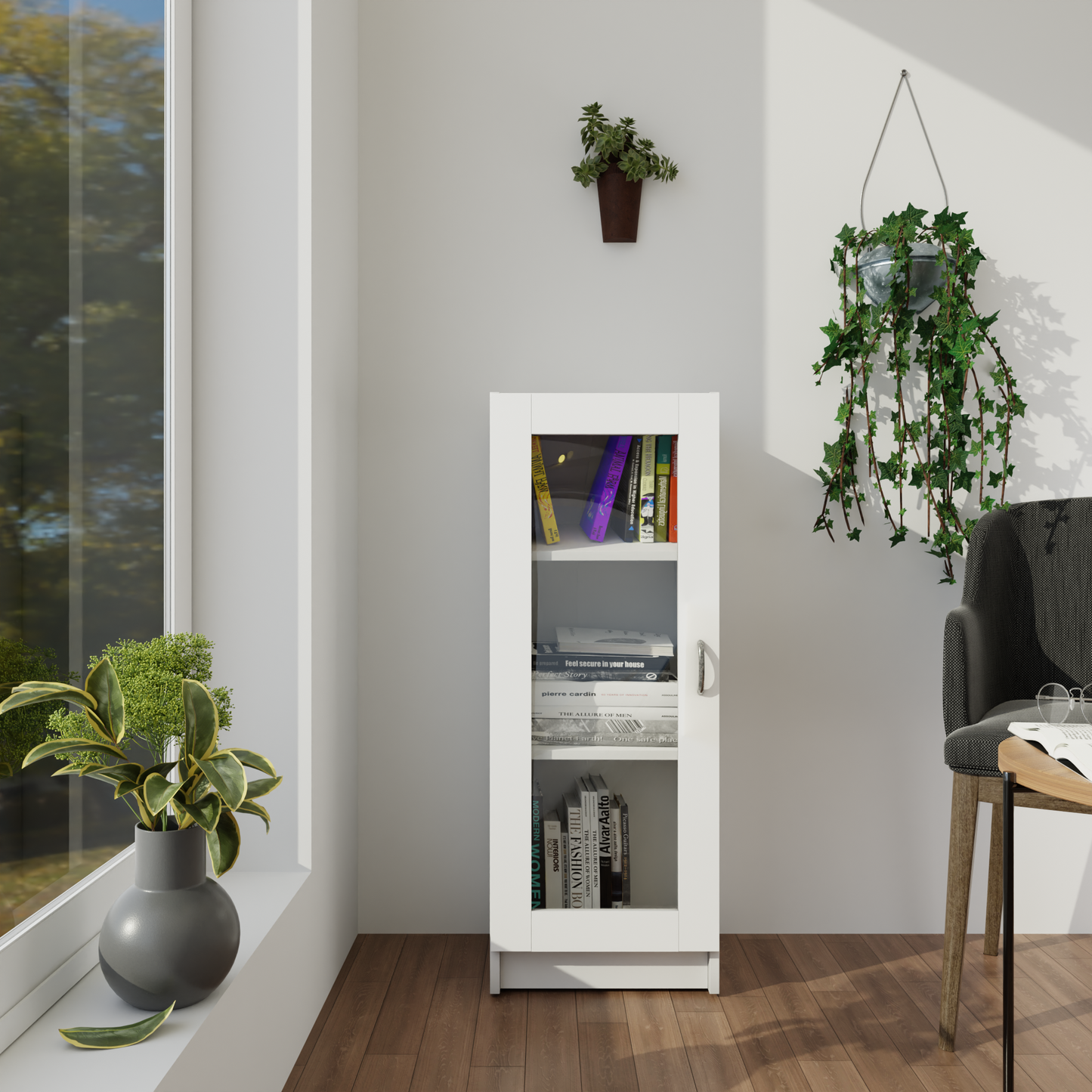VIKI | BODHI | Bookrack / Bookshelves, Frosty White, Dark Wenge, Brussel Walnut VIKI FURNITURE Frosty White