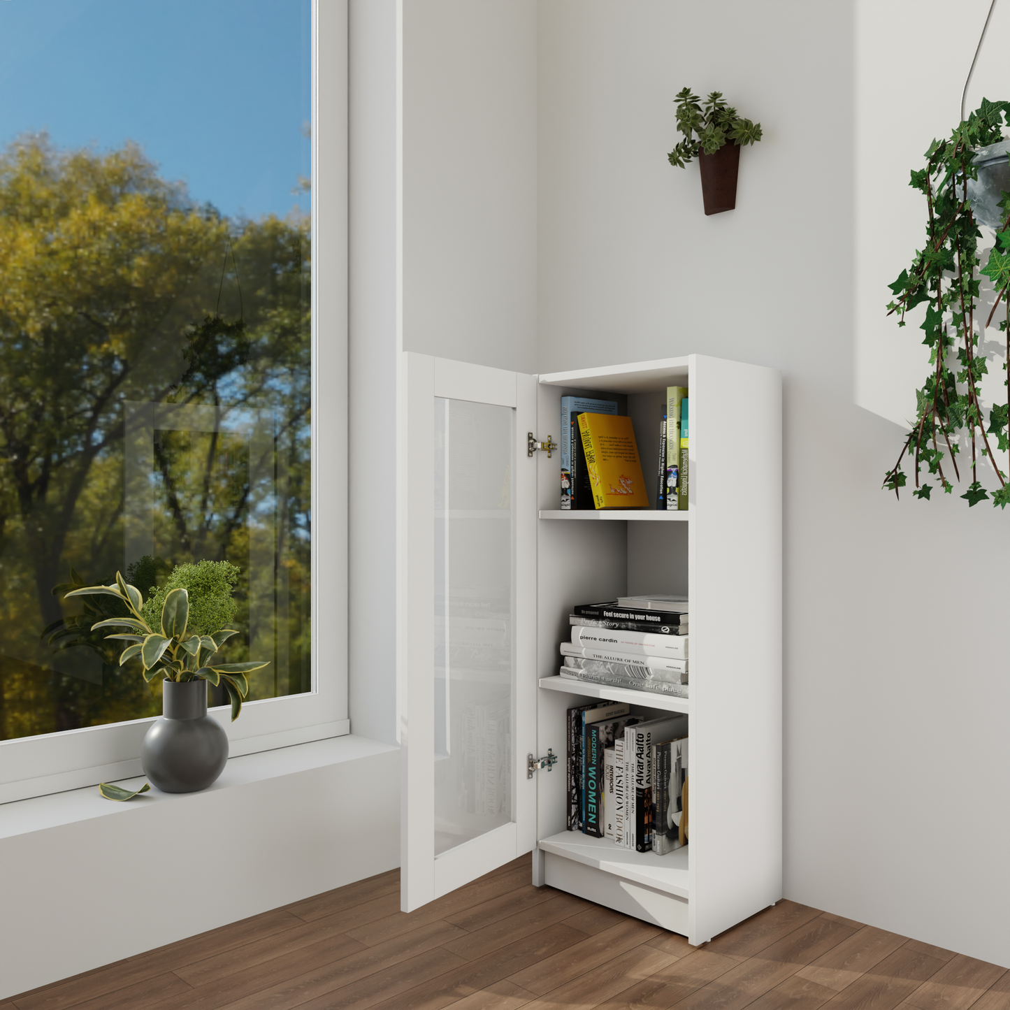 VIKI | BODHI | Bookrack / Bookshelves, Frosty White, Dark Wenge, Brussel Walnut VIKI FURNITURE