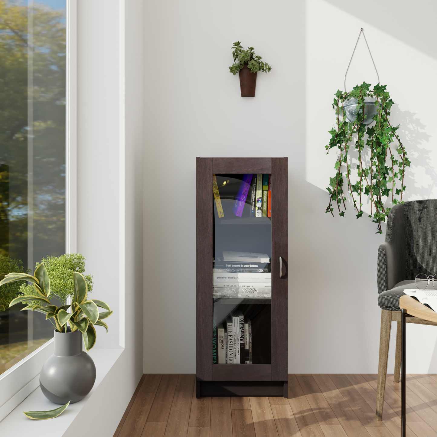 VIKI | BODHI | Bookrack / Bookshelves, Frosty White, Dark Wenge, Brussel Walnut  VIKI FURNITURE Dark Wenge  