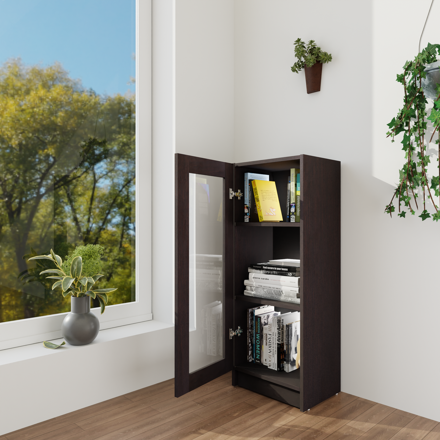 VIKI | BODHI | Bookrack / Bookshelves, Frosty White, Dark Wenge, Brussel Walnut VIKI FURNITURE