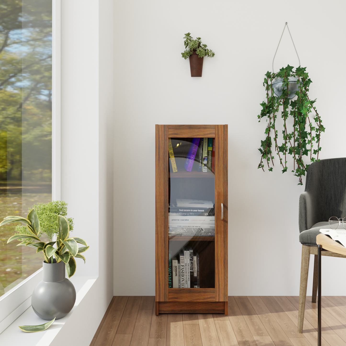 VIKI | BODHI | Bookrack / Bookshelves, Frosty White, Dark Wenge, Brussel Walnut  VIKI FURNITURE Brussel Walnut  