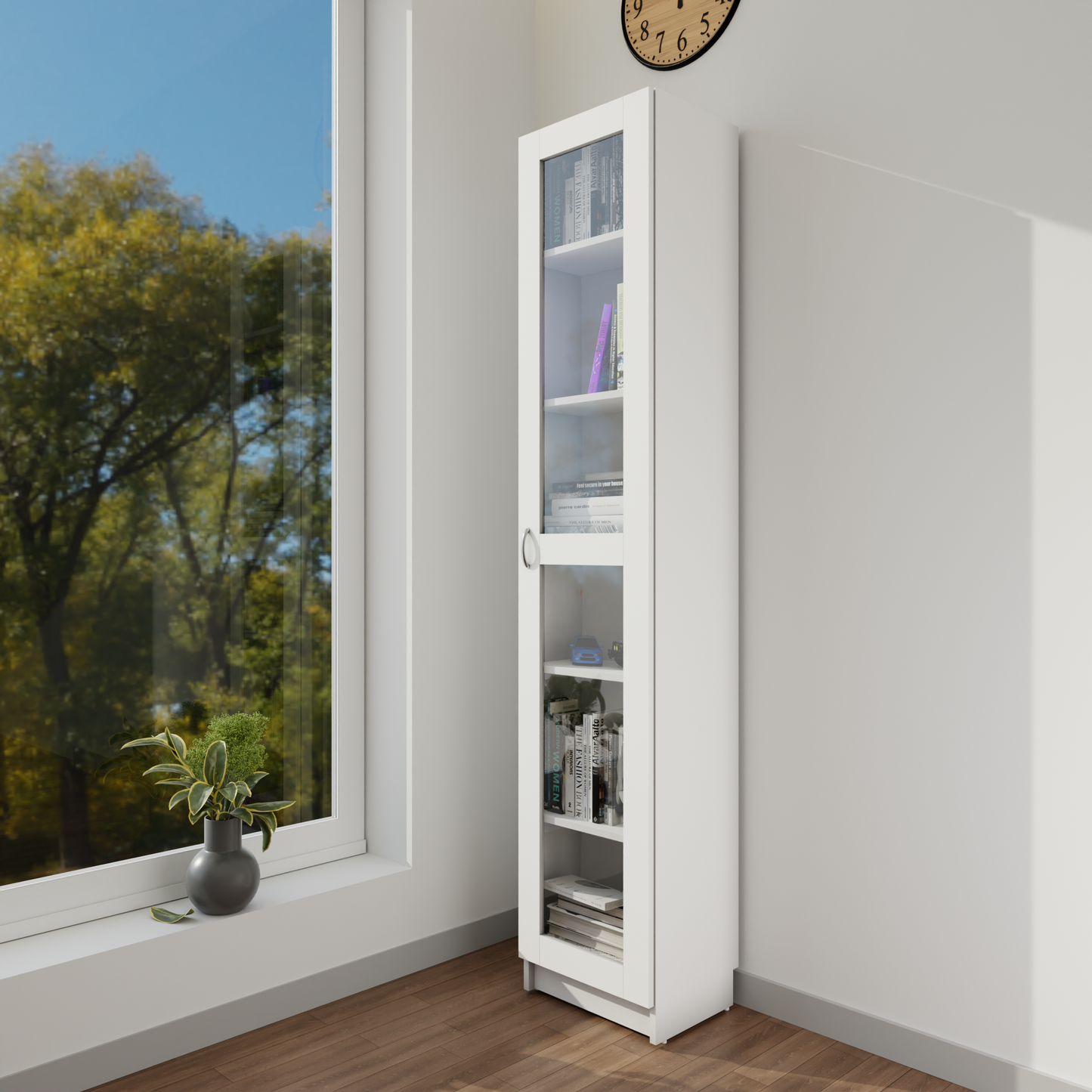 VIKI | BODHI | Bookrack / Bookshelves, Frosty White, Dark Wenge, Brussel Walnut VIKI FURNITURE