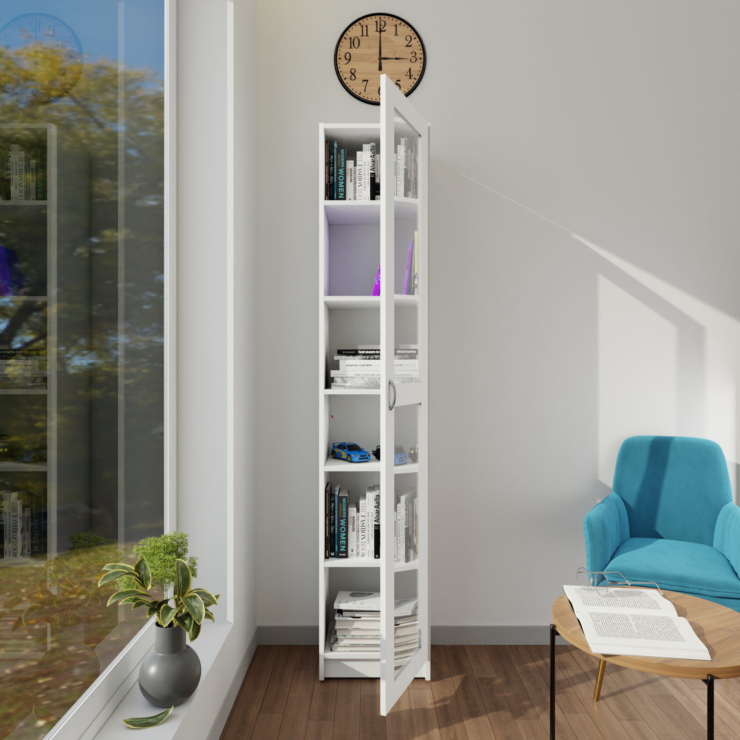 VIKI | BODHI | Bookrack / Bookshelves, Frosty White, Dark Wenge, Brussel Walnut  VIKI FURNITURE   