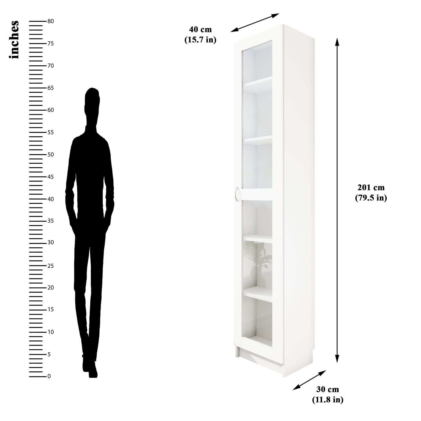 VIKI | BODHI | Bookrack / Bookshelves, Frosty White, Dark Wenge, Brussel Walnut VIKI FURNITURE