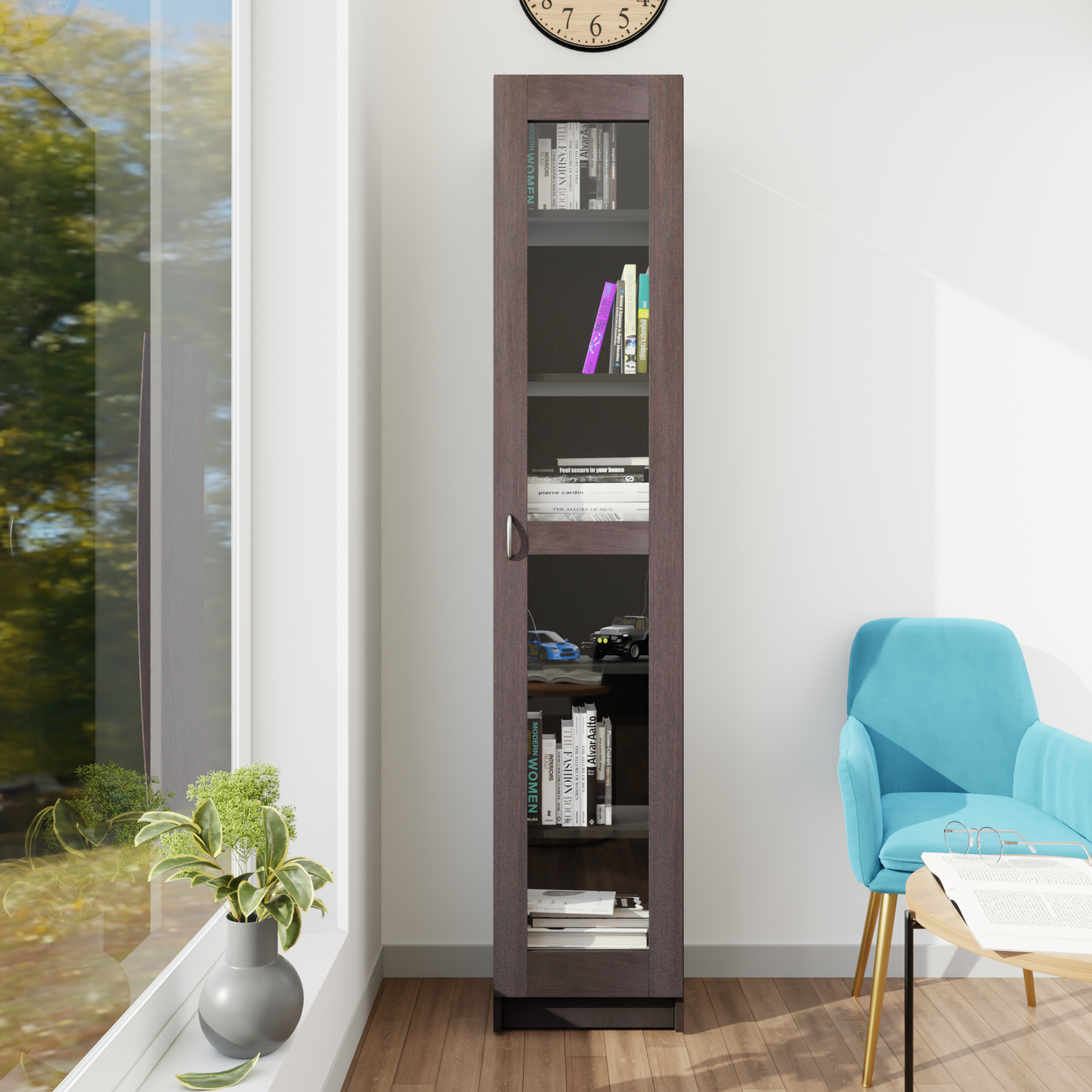 VIKI | BODHI | Bookrack / Bookshelves, Frosty White, Dark Wenge, Brussel Walnut  VIKI FURNITURE Dark Wenge  