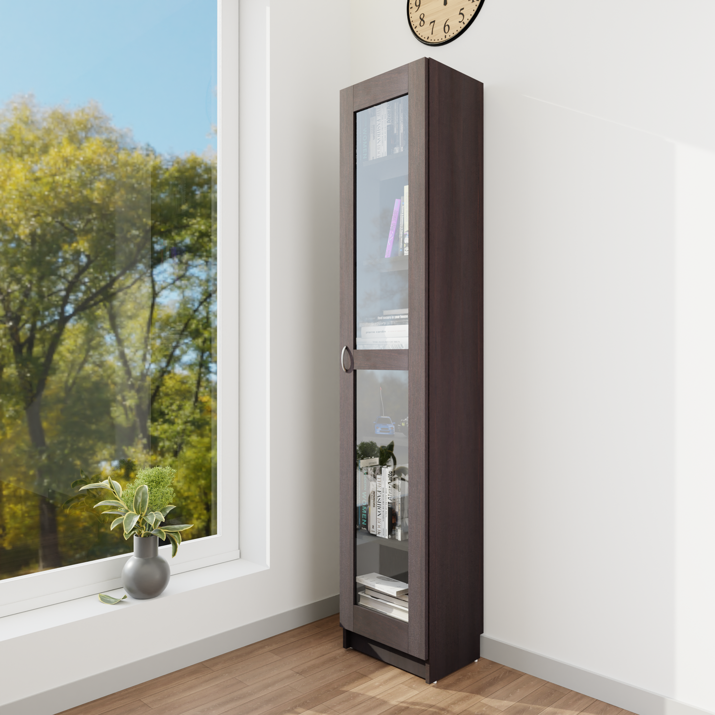 VIKI | BODHI | Bookrack / Bookshelves, Frosty White, Dark Wenge, Brussel Walnut VIKI FURNITURE