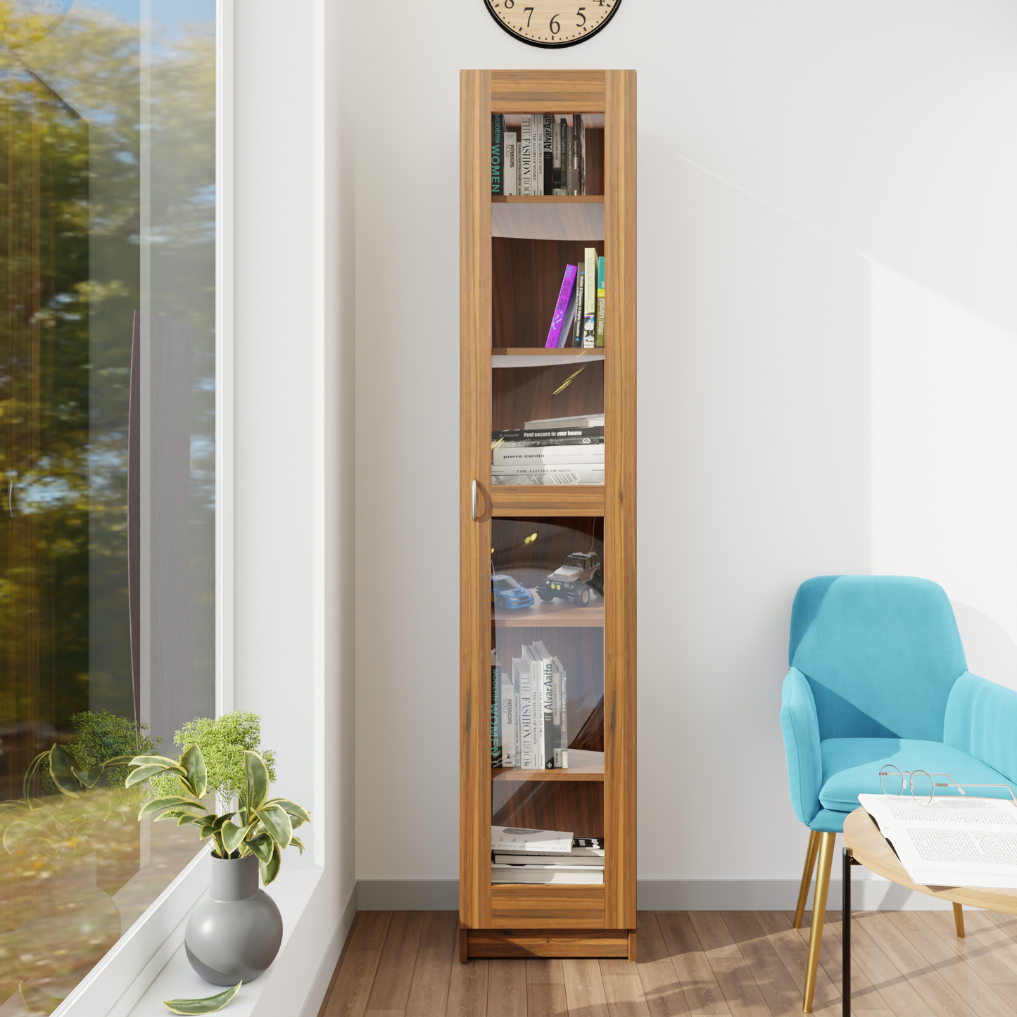 VIKI | BODHI | Bookrack / Bookshelves, Frosty White, Dark Wenge, Brussel Walnut VIKI FURNITURE