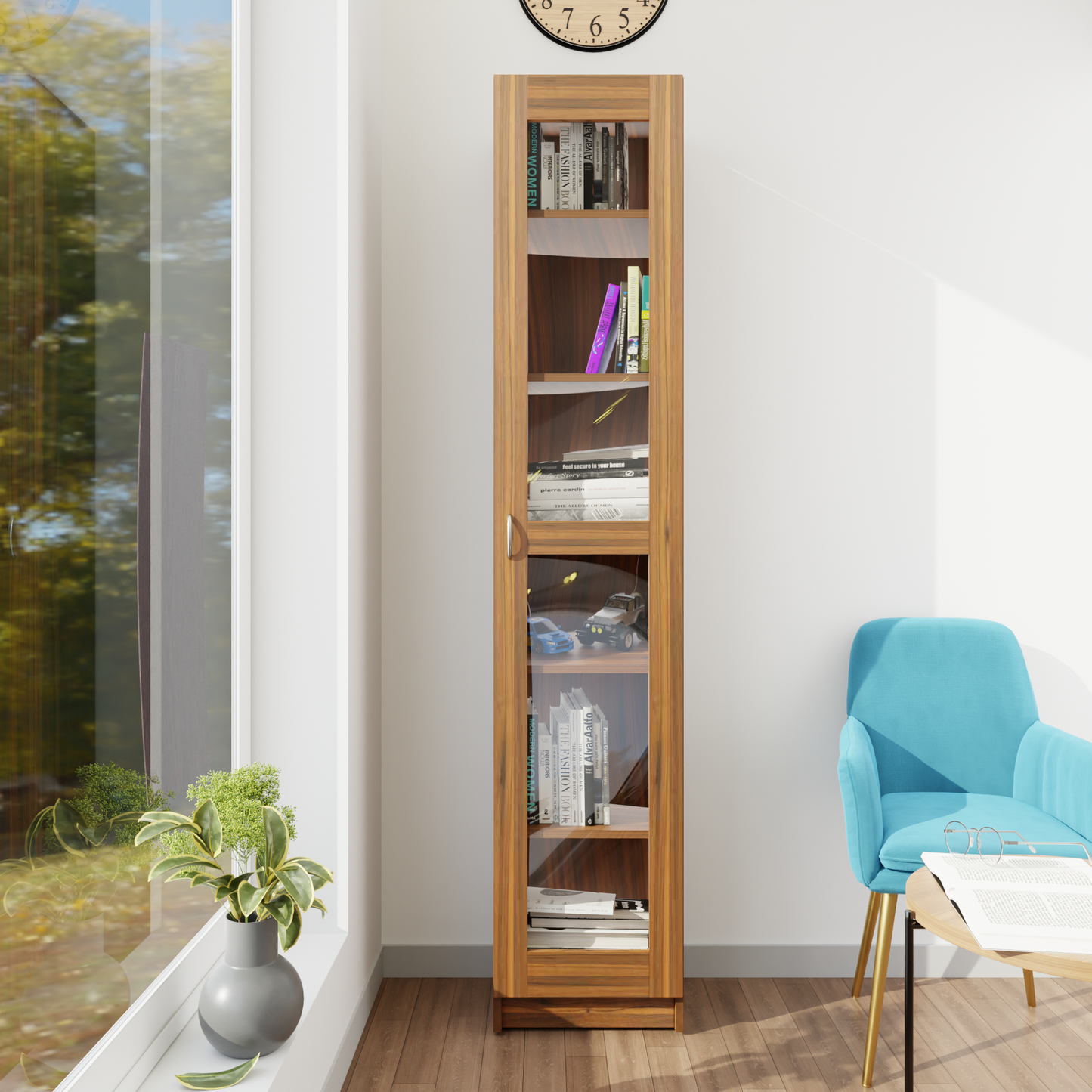 VIKI | BODHI | Bookrack / Bookshelves, Frosty White, Dark Wenge, Brussel Walnut  VIKI FURNITURE   