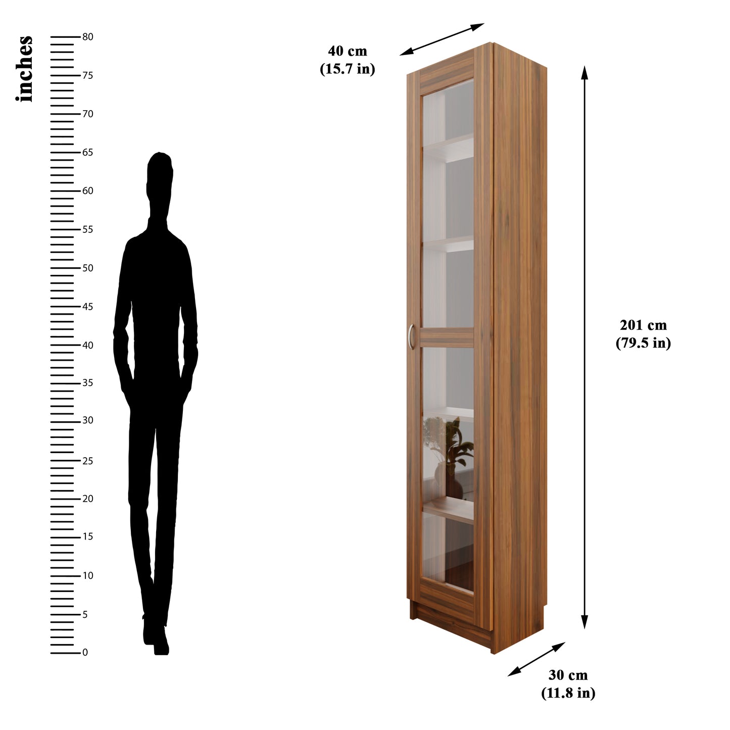 VIKI | BODHI | Bookrack / Bookshelves, Frosty White, Dark Wenge, Brussel Walnut VIKI FURNITURE