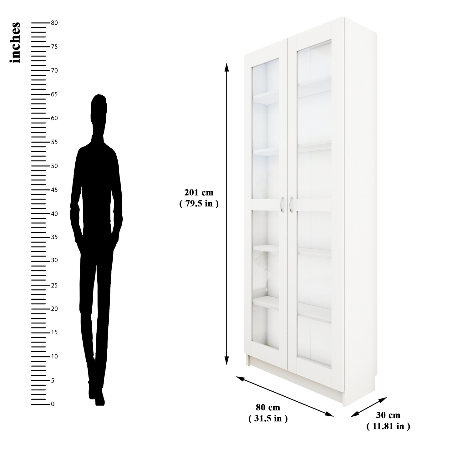 VIKI | BODHI | Bookrack / Bookshelves, Frosty White, Dark Wenge, Brussel Walnut  VIKI FURNITURE   