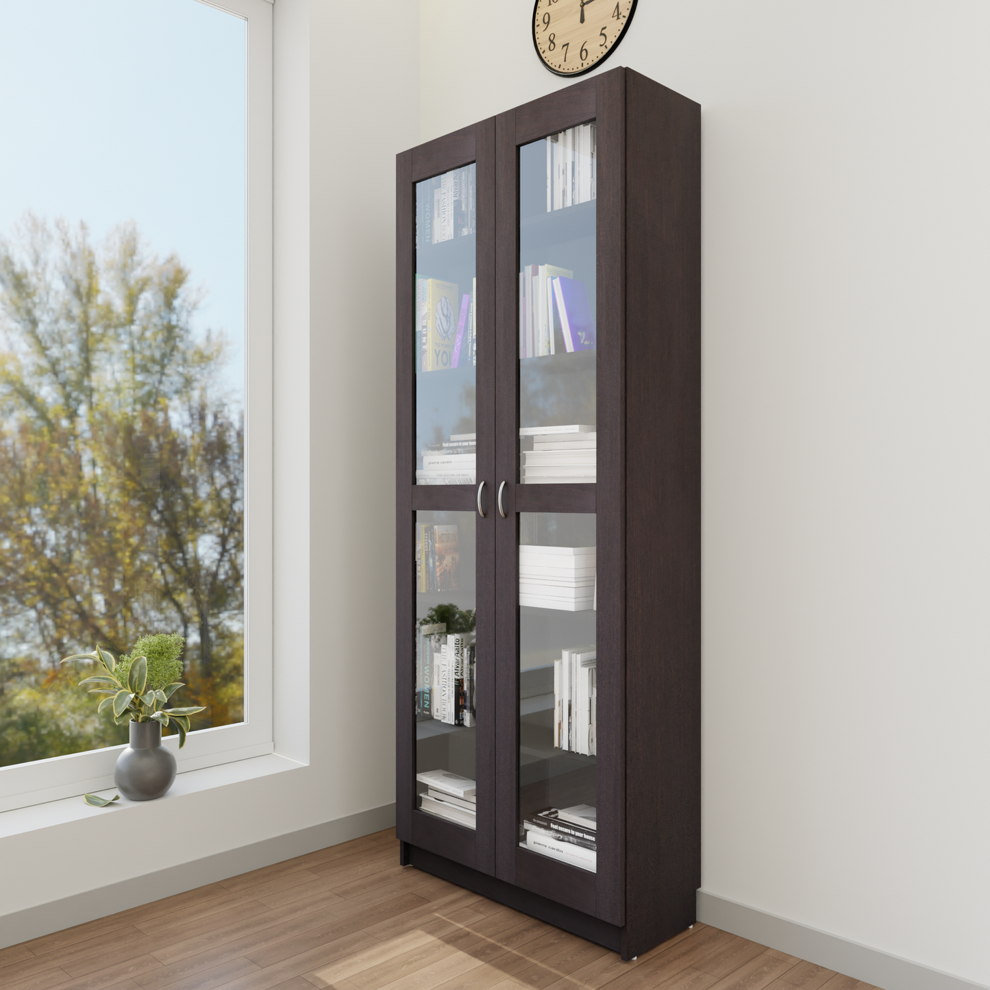 VIKI | BODHI | Bookrack / Bookshelves, Frosty White, Dark Wenge, Brussel Walnut VIKI FURNITURE