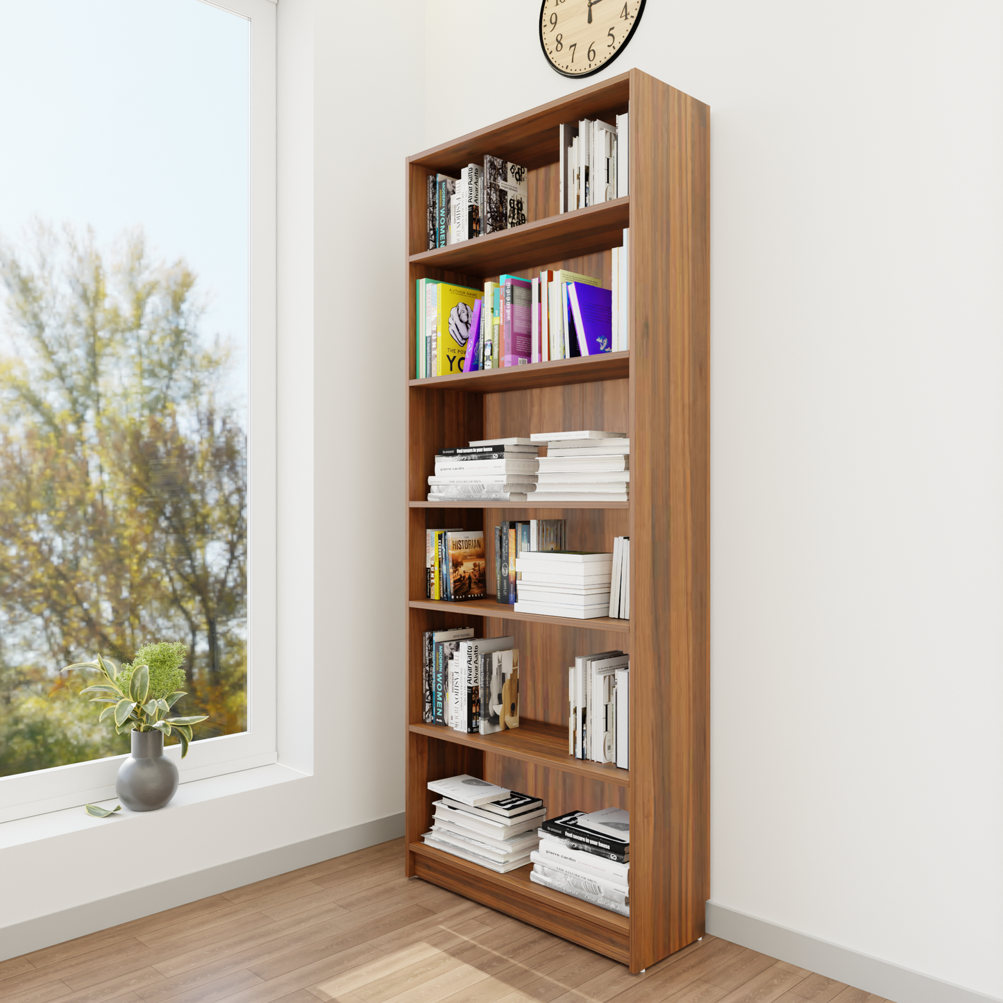 VIKI | BODHI | Bookrack / Bookshelves, Frosty White, Dark Wenge, Brussel Walnut VIKI FURNITURE