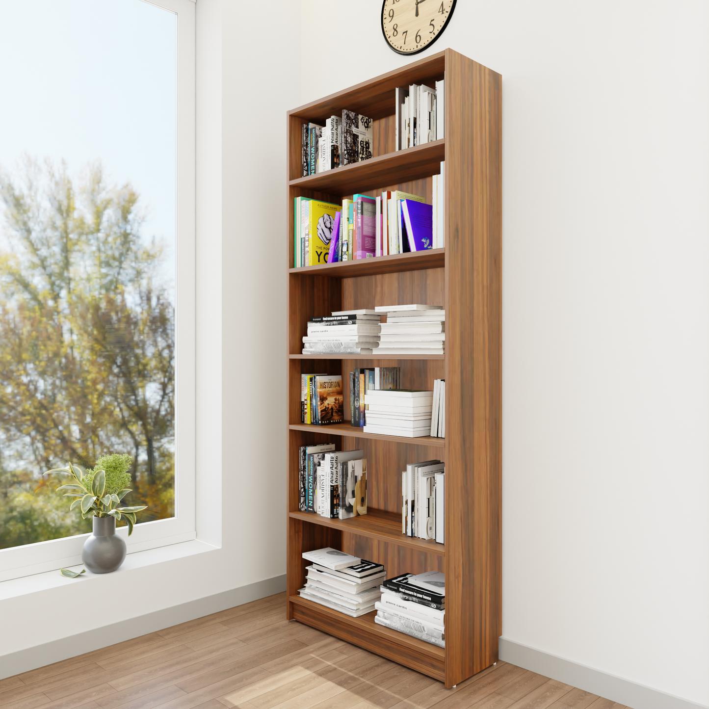 VIKI | BODHI | Bookrack / Bookshelves, Frosty White, Dark Wenge, Brussel Walnut  VIKI FURNITURE   