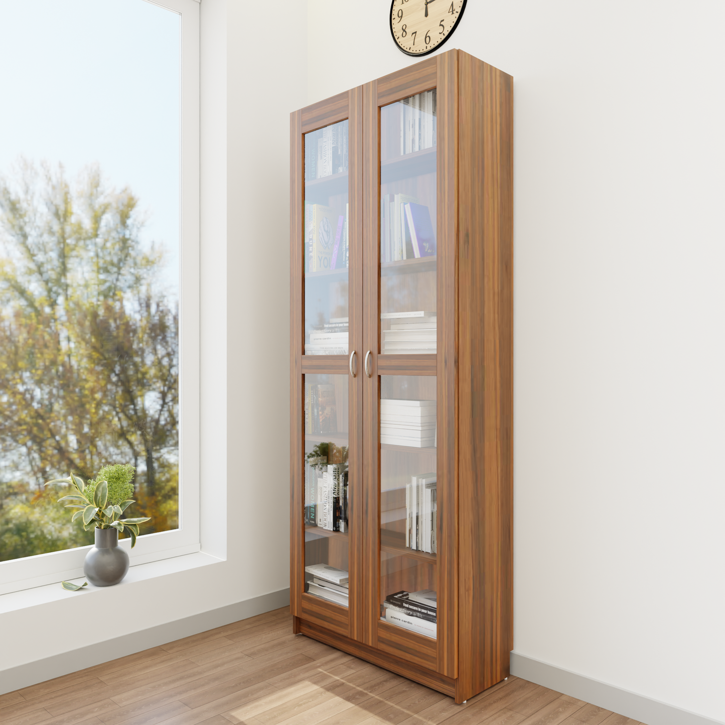 VIKI | BODHI | Bookrack / Bookshelves, Frosty White, Dark Wenge, Brussel Walnut VIKI FURNITURE