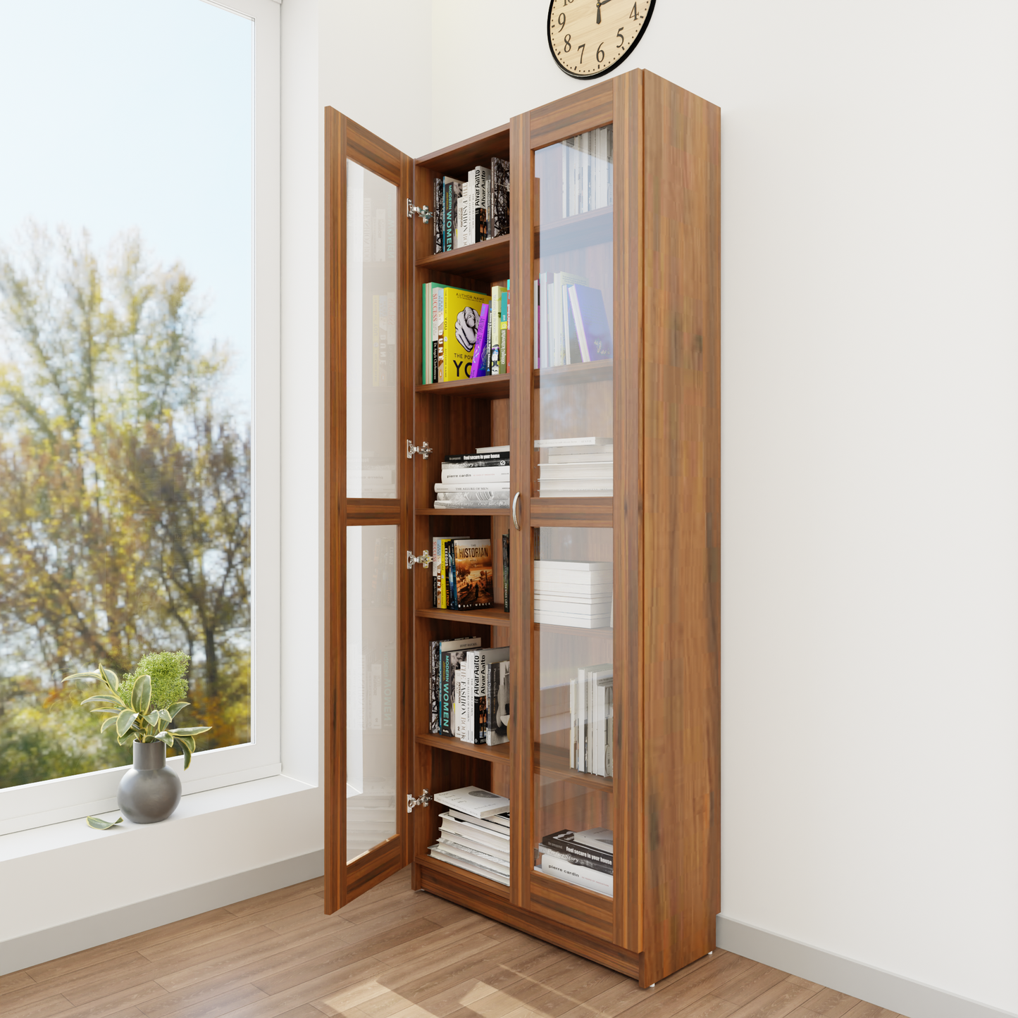 VIKI | BODHI | Bookrack / Bookshelves, Frosty White, Dark Wenge, Brussel Walnut  VIKI FURNITURE   