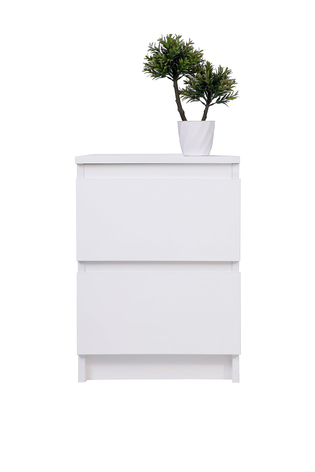 PARA | Chest of 2 Drawer, Frosty white, Dark Wenge and Brussel Walnut | Suede Finish Drawer Units VIKI FURNITURE