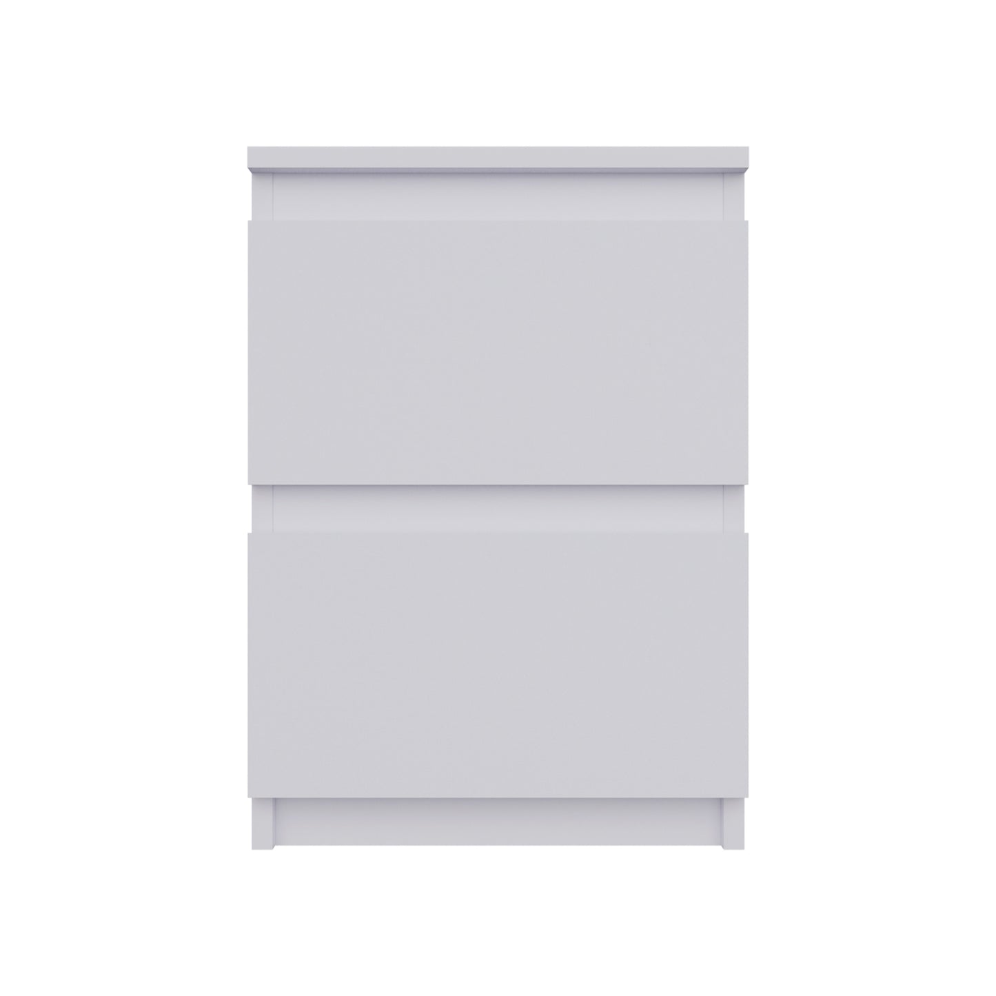 PARA | Chest of 2 Drawer, Frosty white, Dark Wenge and Brussel Walnut | Suede Finish Drawer Units VIKI FURNITURE