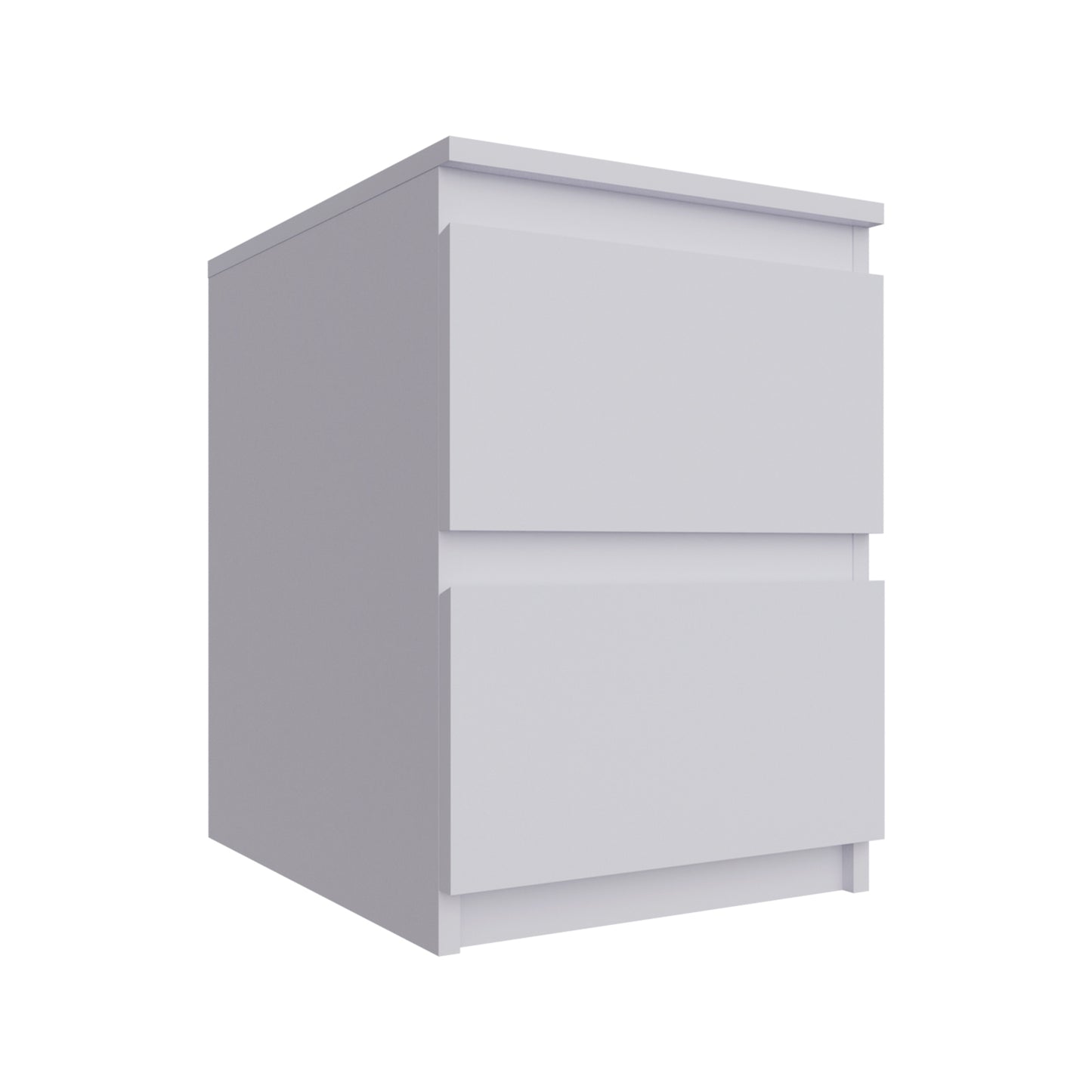 PARA | Chest of 2 Drawer, Frosty white, Dark Wenge and Brussel Walnut | Suede Finish Drawer Units VIKI FURNITURE