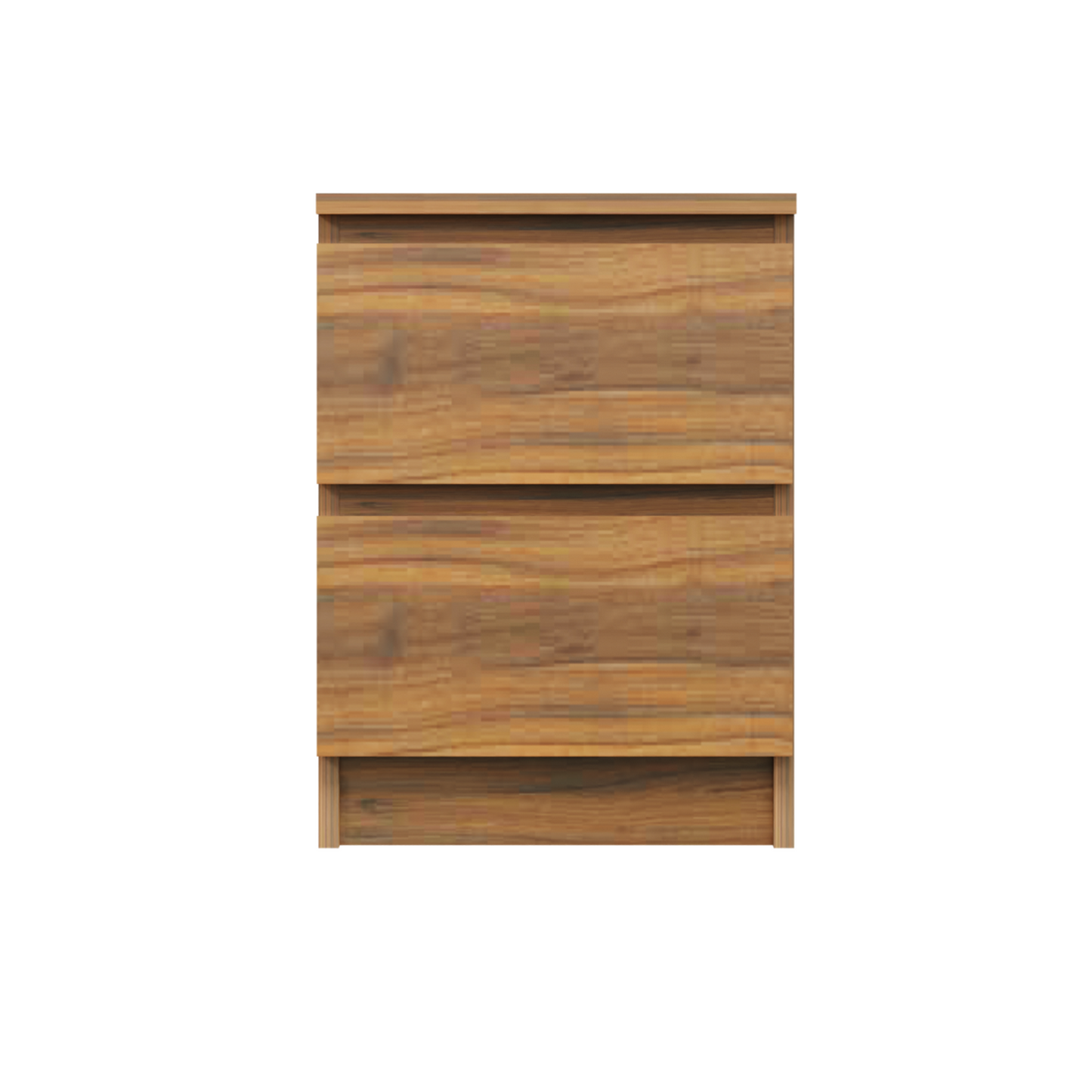 PARA | Chest of 2 Drawer, Frosty white, Dark Wenge and Brussel Walnut | Suede Finish Drawer Units VIKI FURNITURE   