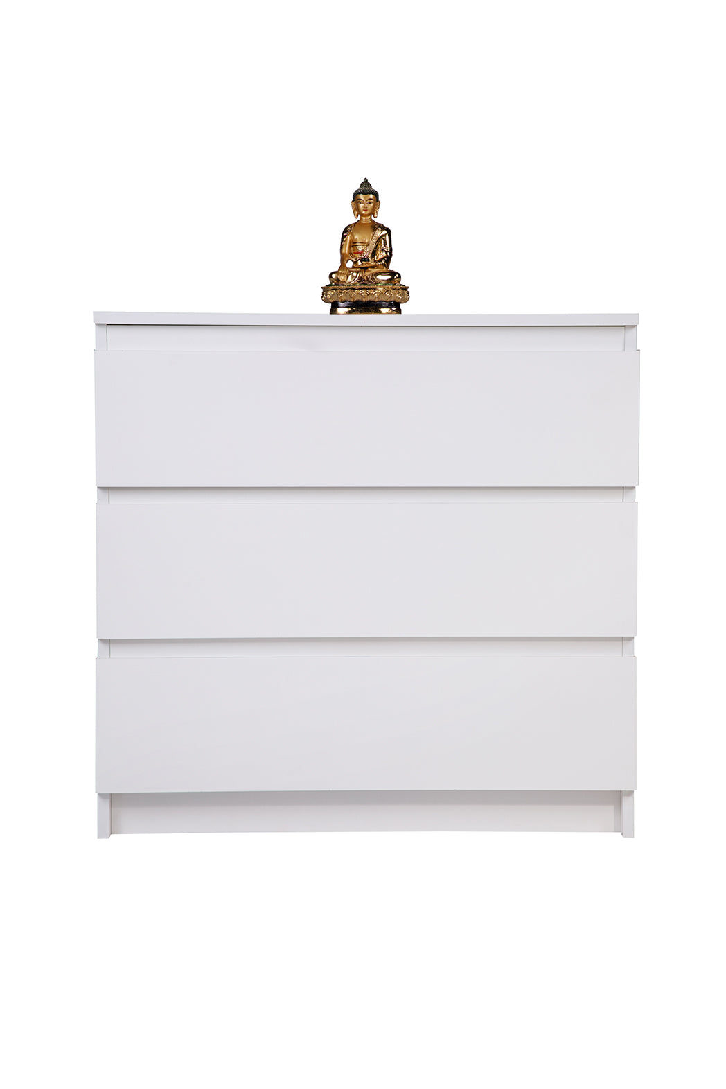 PARA | Chest of 3 Drawer, Frosty white, Dark Wenge and Brussel Walnut | Suede Finish Drawer Units VIKI FURNITURE