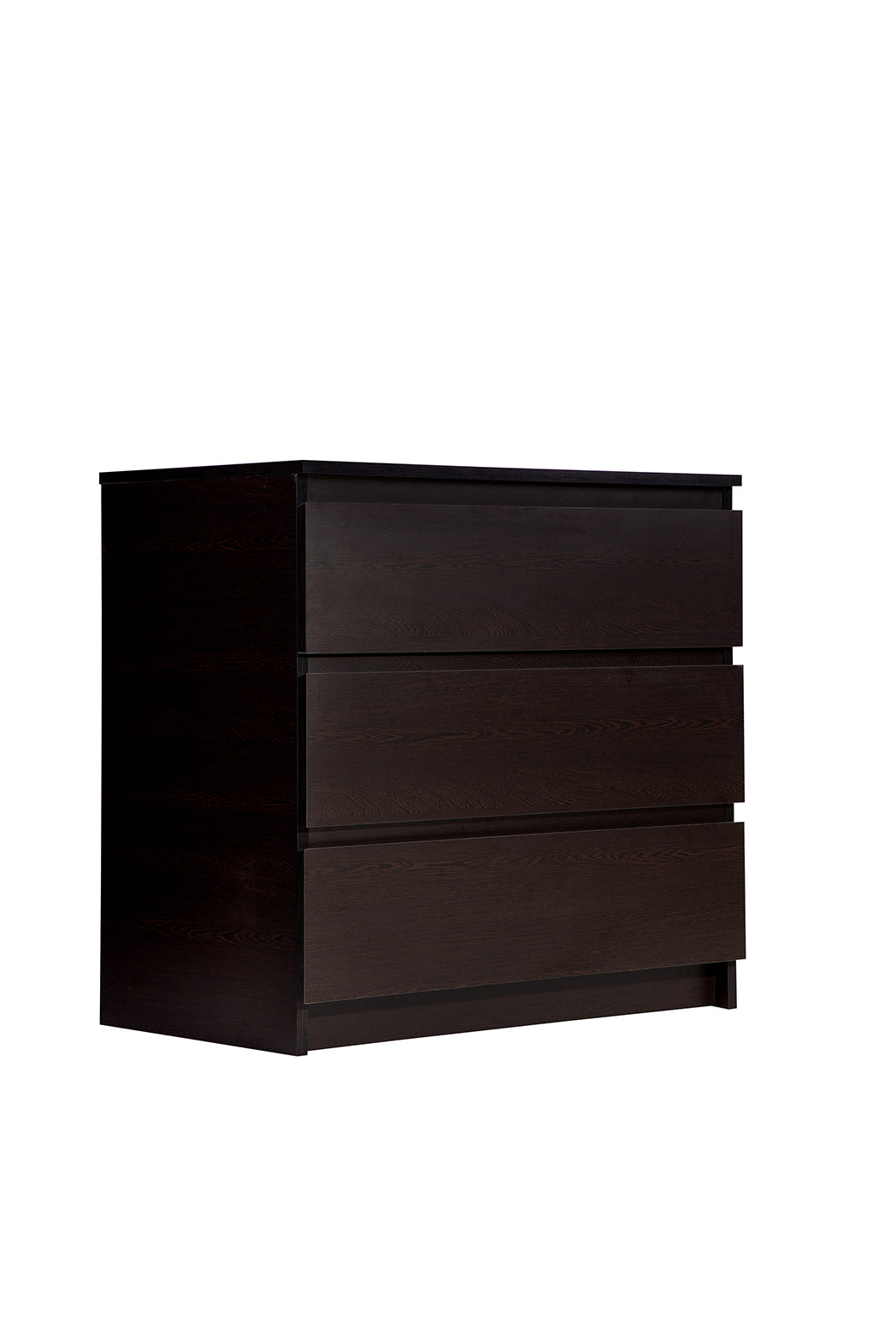 PARA | Chest of 3 Drawer, Frosty white, Dark Wenge and Brussel Walnut | Suede Finish Drawer Units VIKI FURNITURE Dark Wenge