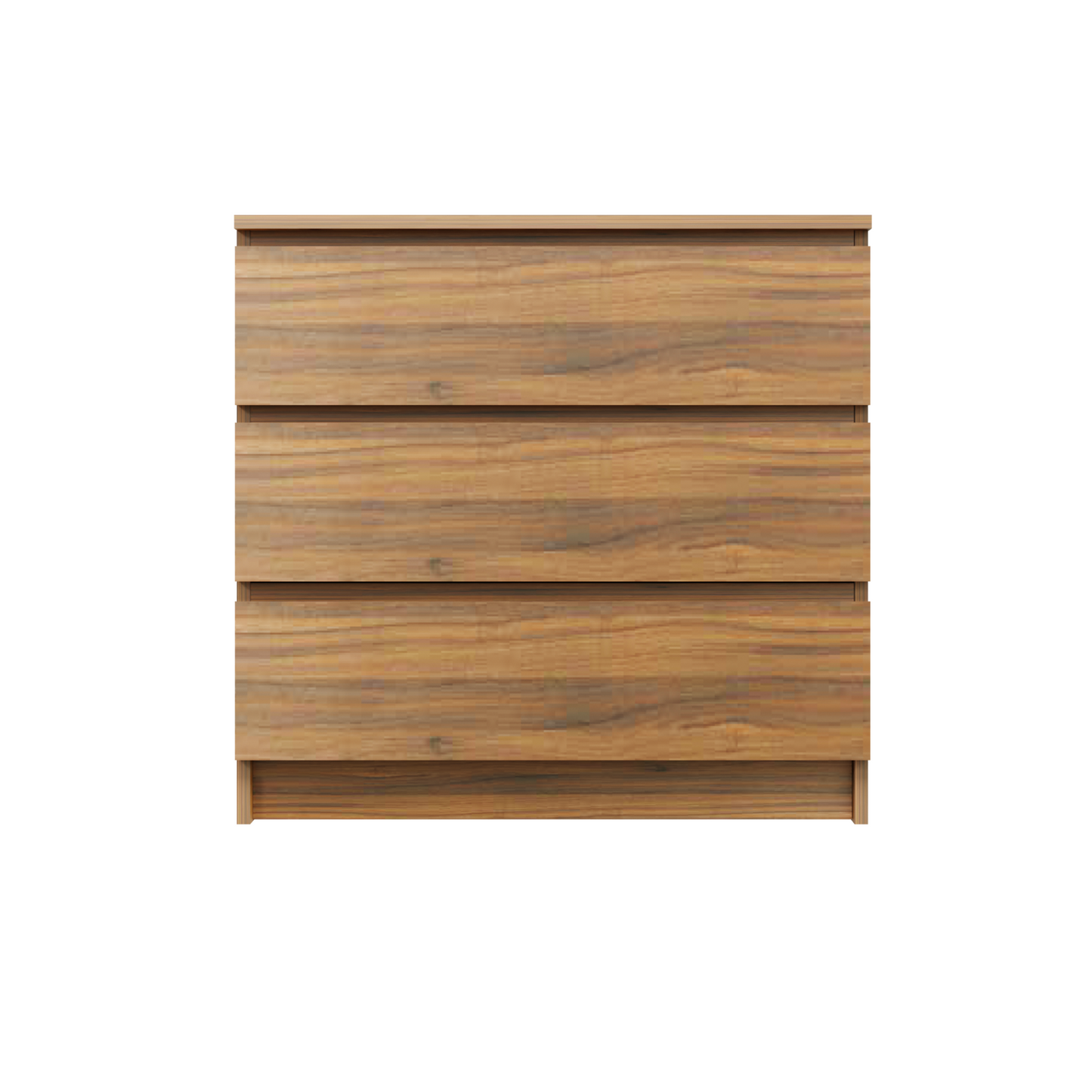PARA | Chest of 3 Drawer, Frosty white, Dark Wenge and Brussel Walnut | Suede Finish Drawer Units VIKI FURNITURE