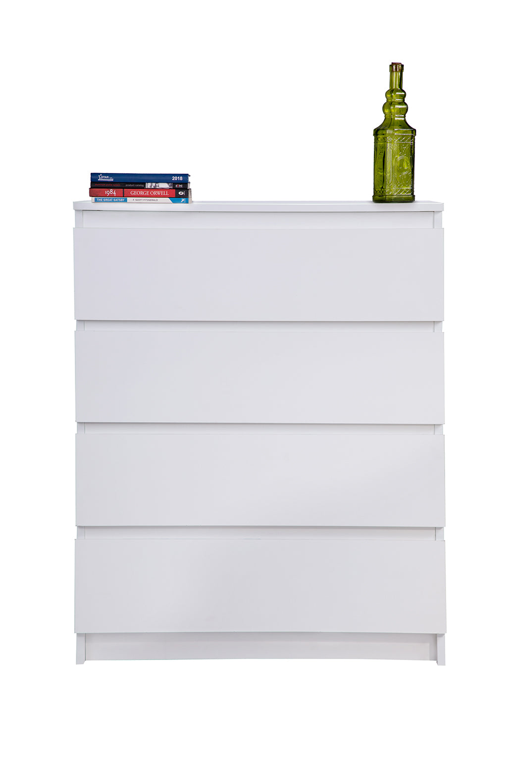 PARA | Chest of 4 Drawer, Frosty white, Dark Wenge and Brussel Walnut | Suede Finish Drawer Units VIKI FURNITURE