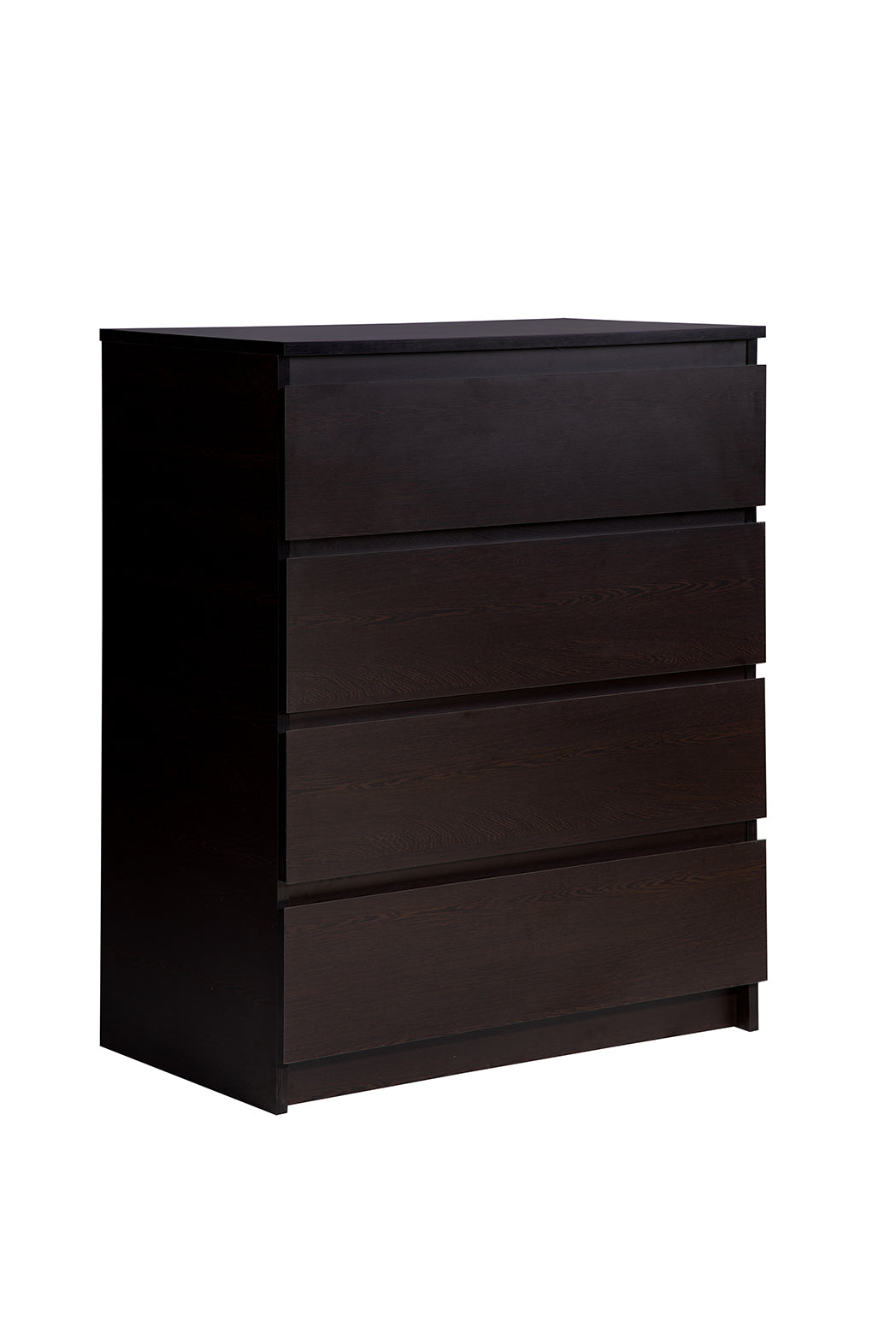 PARA | Chest of 4 Drawer, Frosty white, Dark Wenge and Brussel Walnut | Suede Finish Drawer Units VIKI FURNITURE Dark Wenge