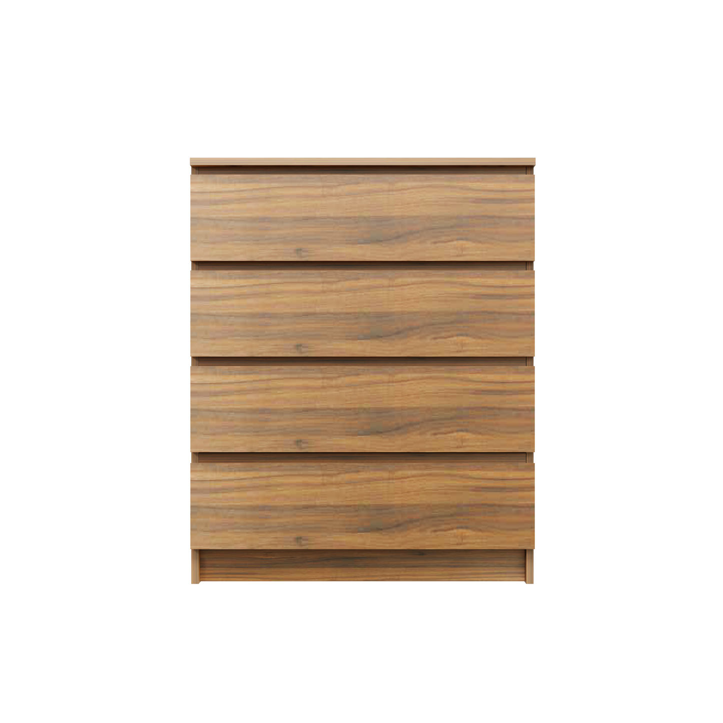 PARA | Chest of 4 Drawer, Frosty white, Dark Wenge and Brussel Walnut | Suede Finish Drawer Units VIKI FURNITURE