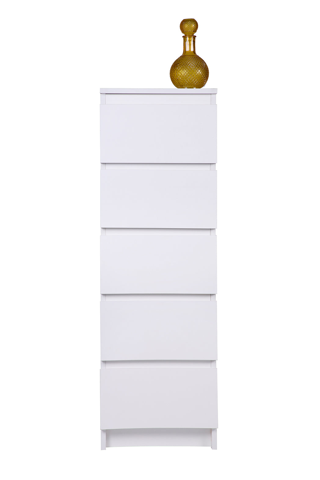 PARA | Chest of 5 Drawer, Frosty white, Dark Wenge and Brussel Walnut | Suede Finish Drawer Units VIKI FURNITURE