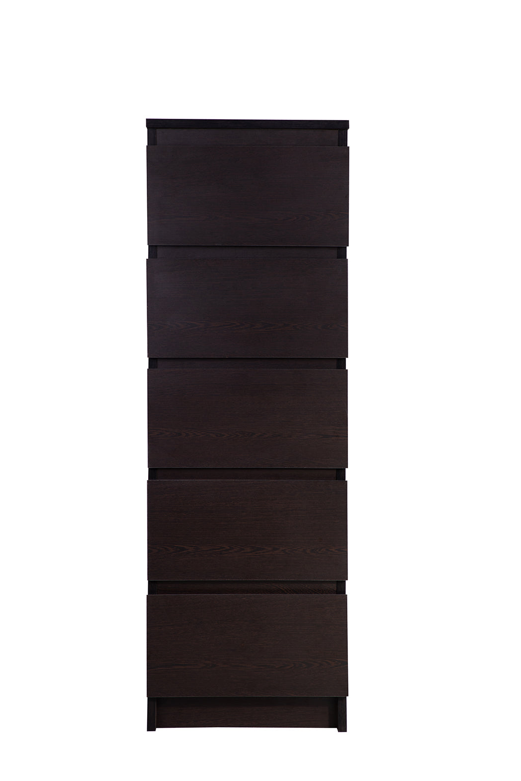 PARA | Chest of 5 Drawer, Frosty white, Dark Wenge and Brussel Walnut | Suede Finish Drawer Units VIKI FURNITURE