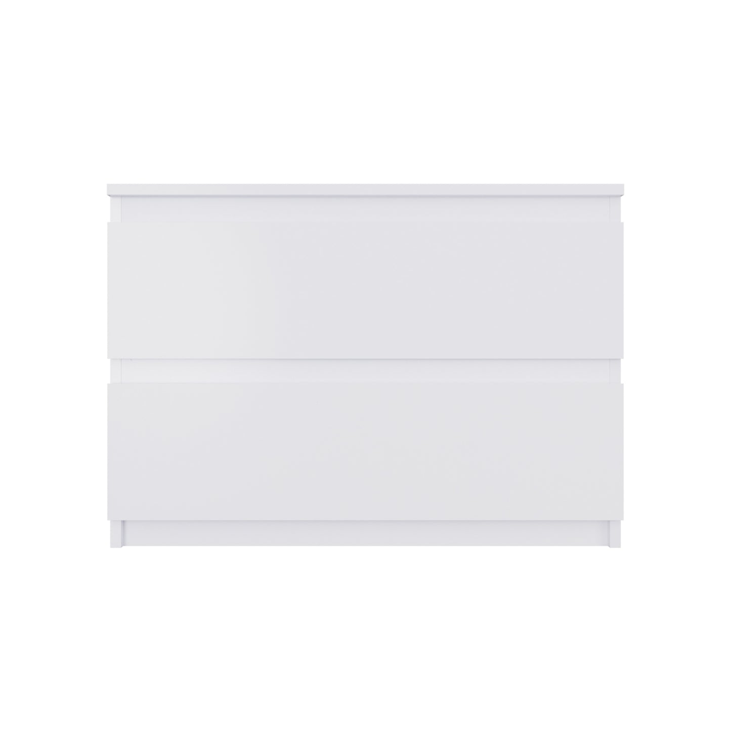 PARA | Chest of 2 Drawer, Frosty white, Dark Wenge and Brussel Walnut | Suede Finish Drawer Units VIKI FURNITURE