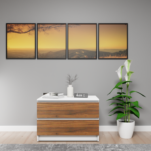 PARA | Chest of 2 Drawer, Frosty white, Brussel Walnut | Suede Finish Drawer Units VIKI FURNITURE