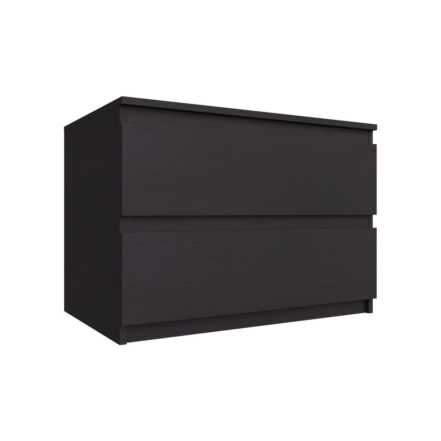 PARA | Chest of 2 Drawer, Frosty white, Dark Wenge and Brussel Walnut | Suede Finish Drawer Units VIKI FURNITURE