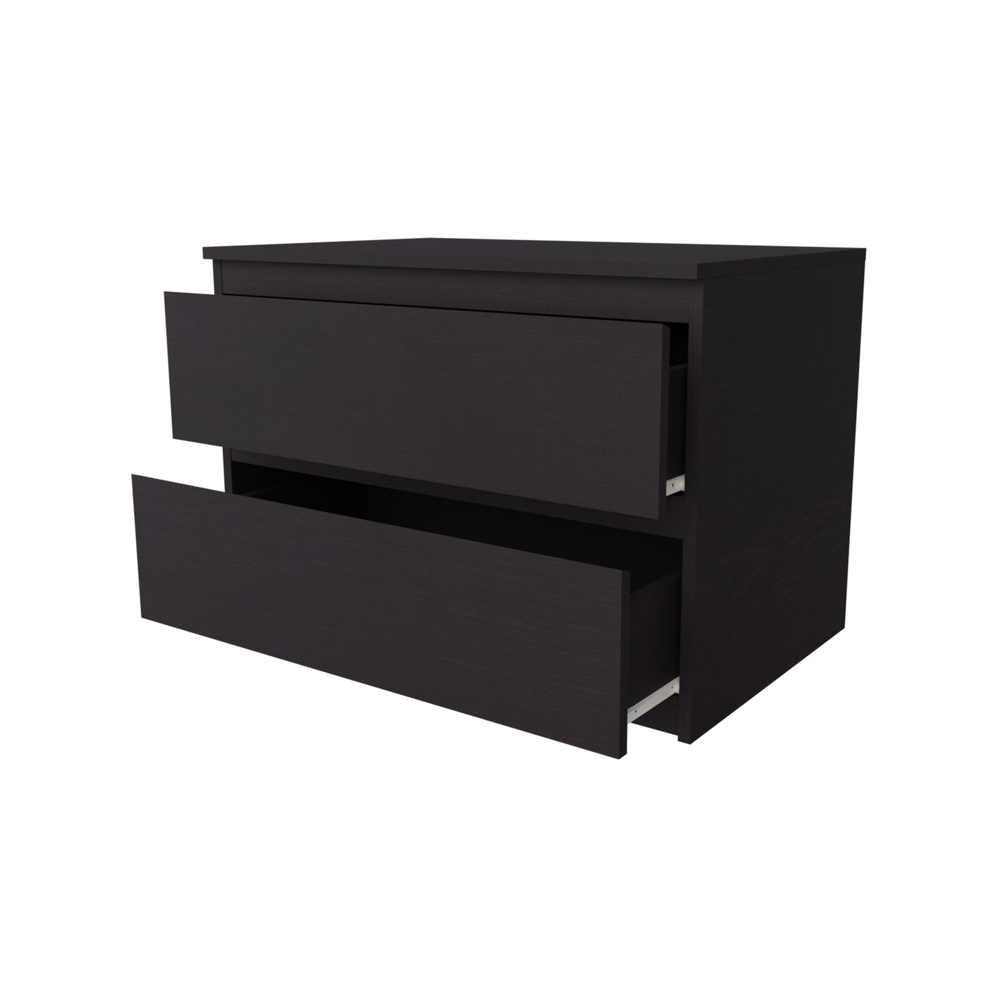 PARA | Chest of 2 Drawer, Frosty white, Dark Wenge and Brussel Walnut | Suede Finish Drawer Units VIKI FURNITURE