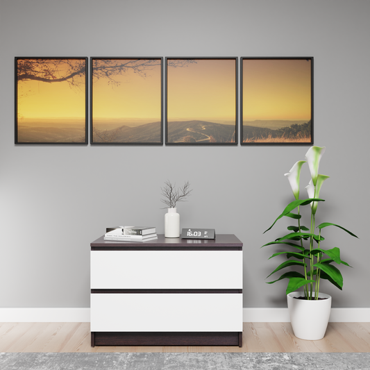 PARA | Chest of 2 Drawer, Dark Wenge, Frosty White | Suede Finish Drawer Units VIKI FURNITURE