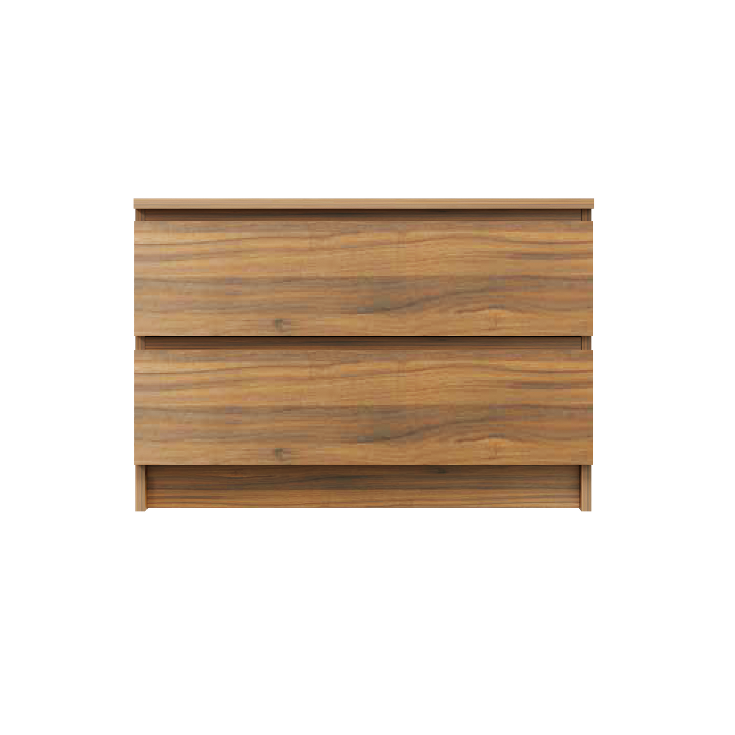 PARA | Chest of 2 Drawer, Frosty white, Dark Wenge and Brussel Walnut | Suede Finish Drawer Units VIKI FURNITURE