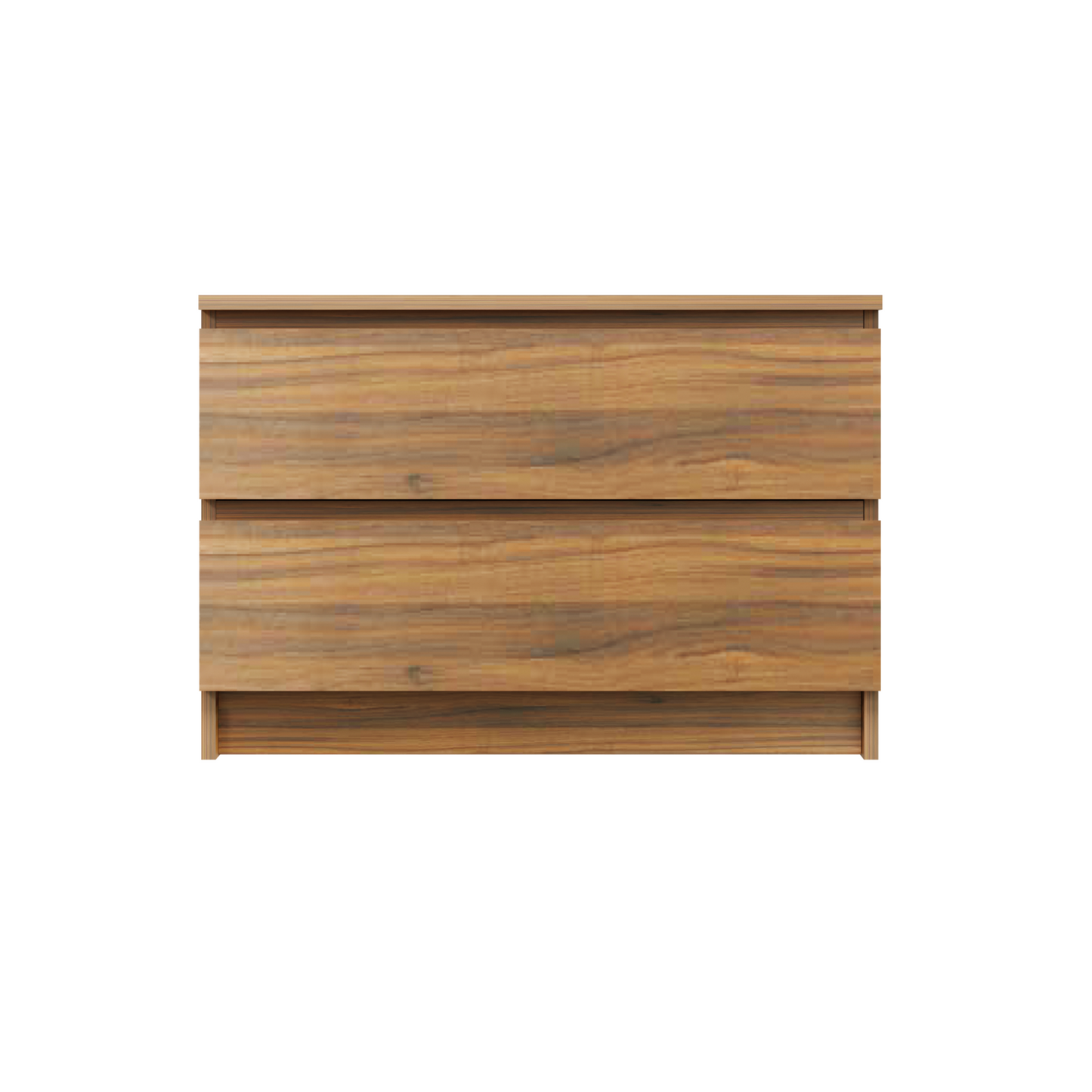 PARA | Chest of 2 Drawer, Frosty white, Dark Wenge and Brussel Walnut | Suede Finish Drawer Units VIKI FURNITURE   