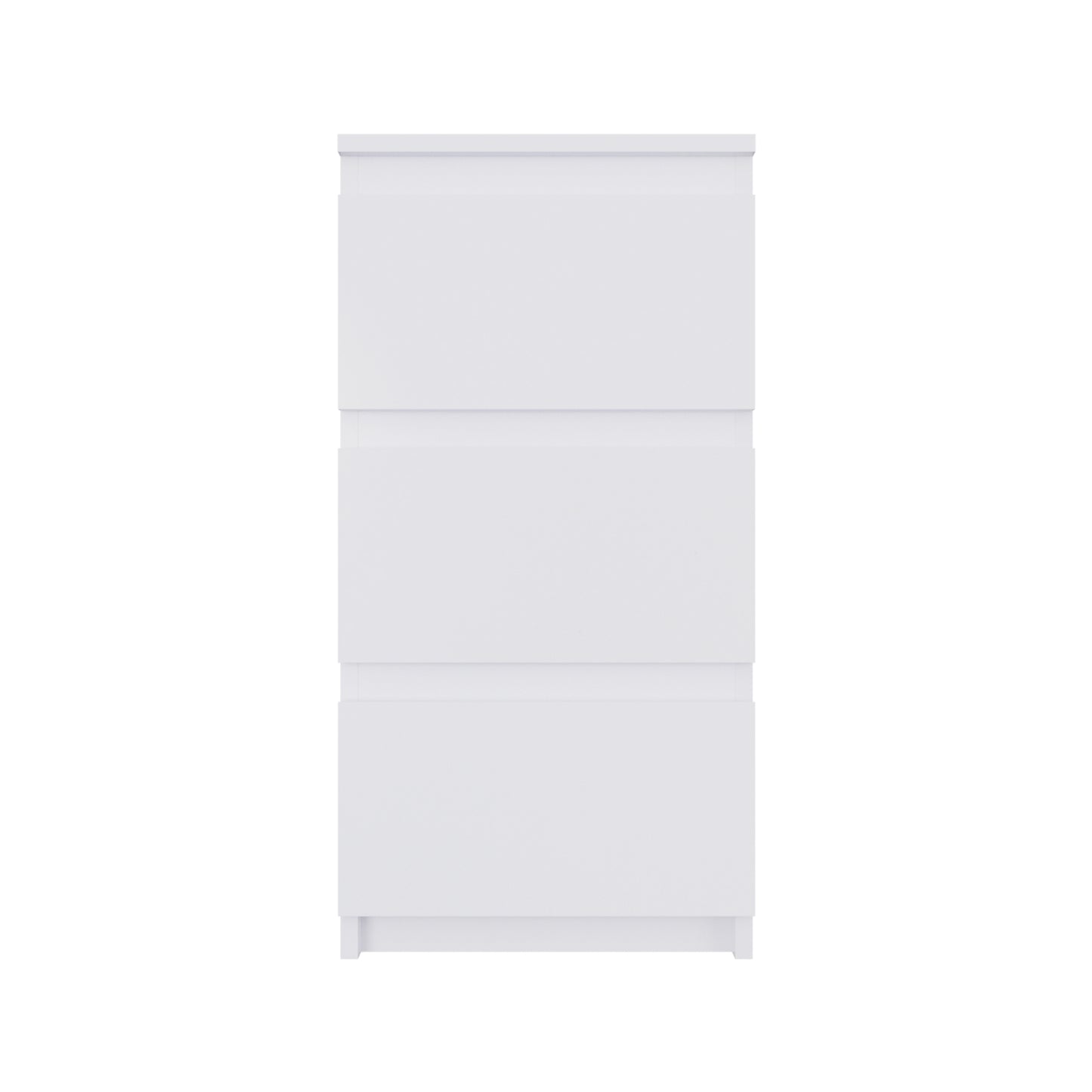 PARA | Chest of 3 Drawer, Frosty white, Dark Wenge and Brussel Walnut | Suede Finish Drawer Units VIKI FURNITURE