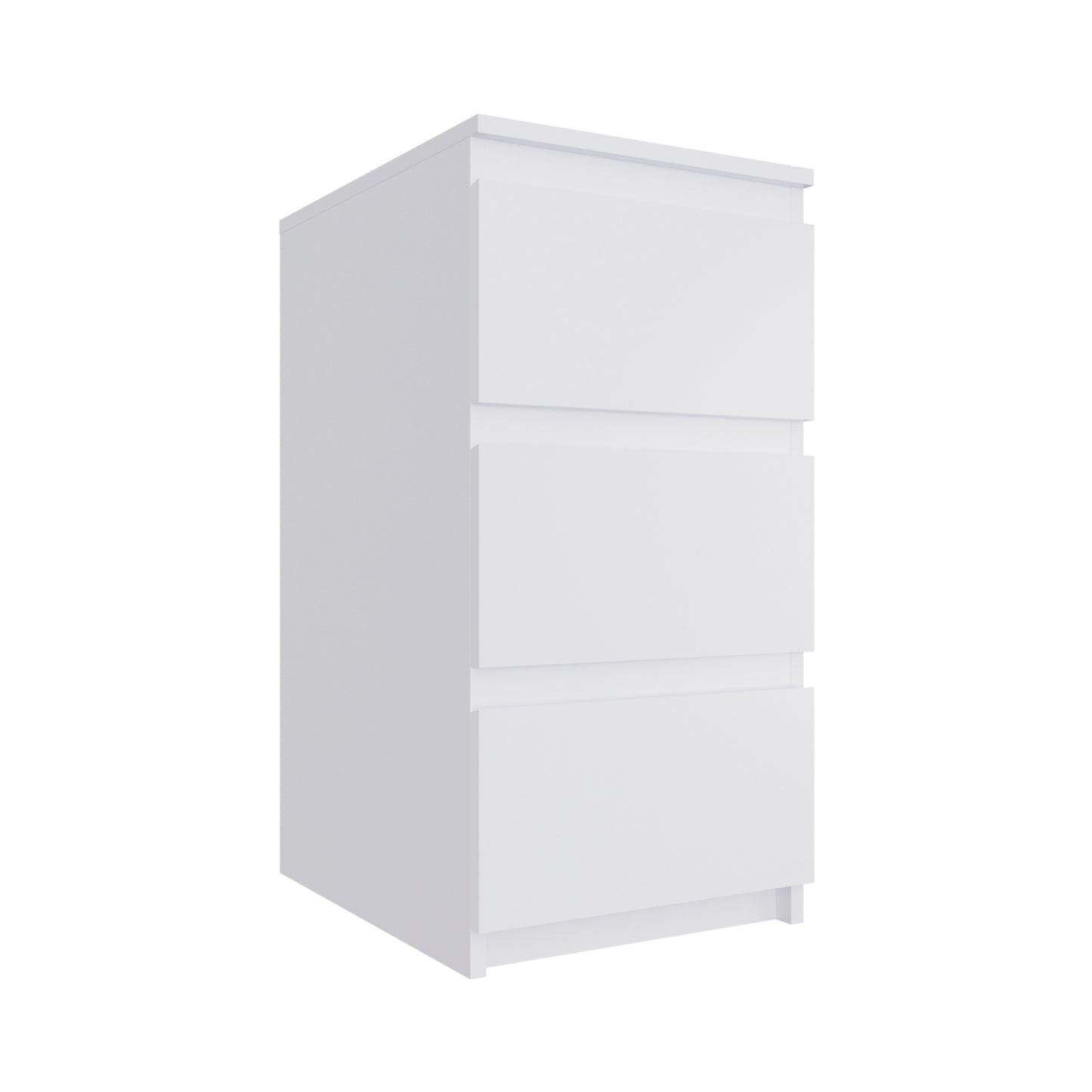 PARA | Chest of 3 Drawer, Frosty white, Dark Wenge and Brussel Walnut | Suede Finish Drawer Units VIKI FURNITURE