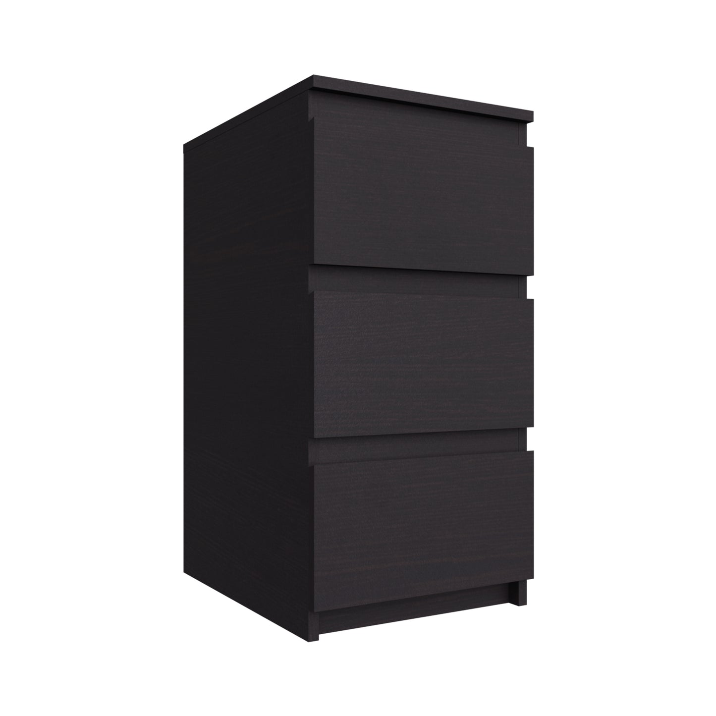PARA | Chest of 3 Drawer, Frosty white, Dark Wenge and Brussel Walnut | Suede Finish Drawer Units VIKI FURNITURE