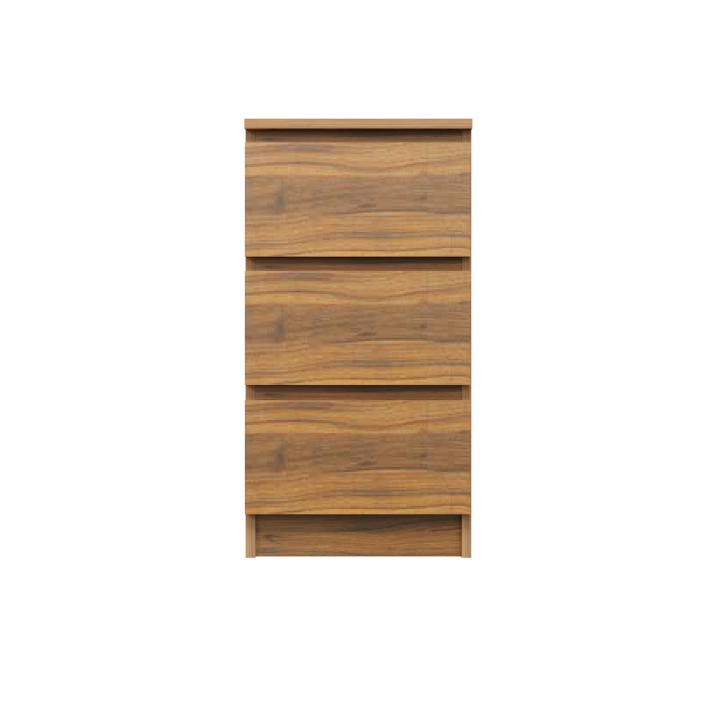 PARA | Chest of 3 Drawer, Frosty white, Dark Wenge and Brussel Walnut | Suede Finish Drawer Units VIKI FURNITURE