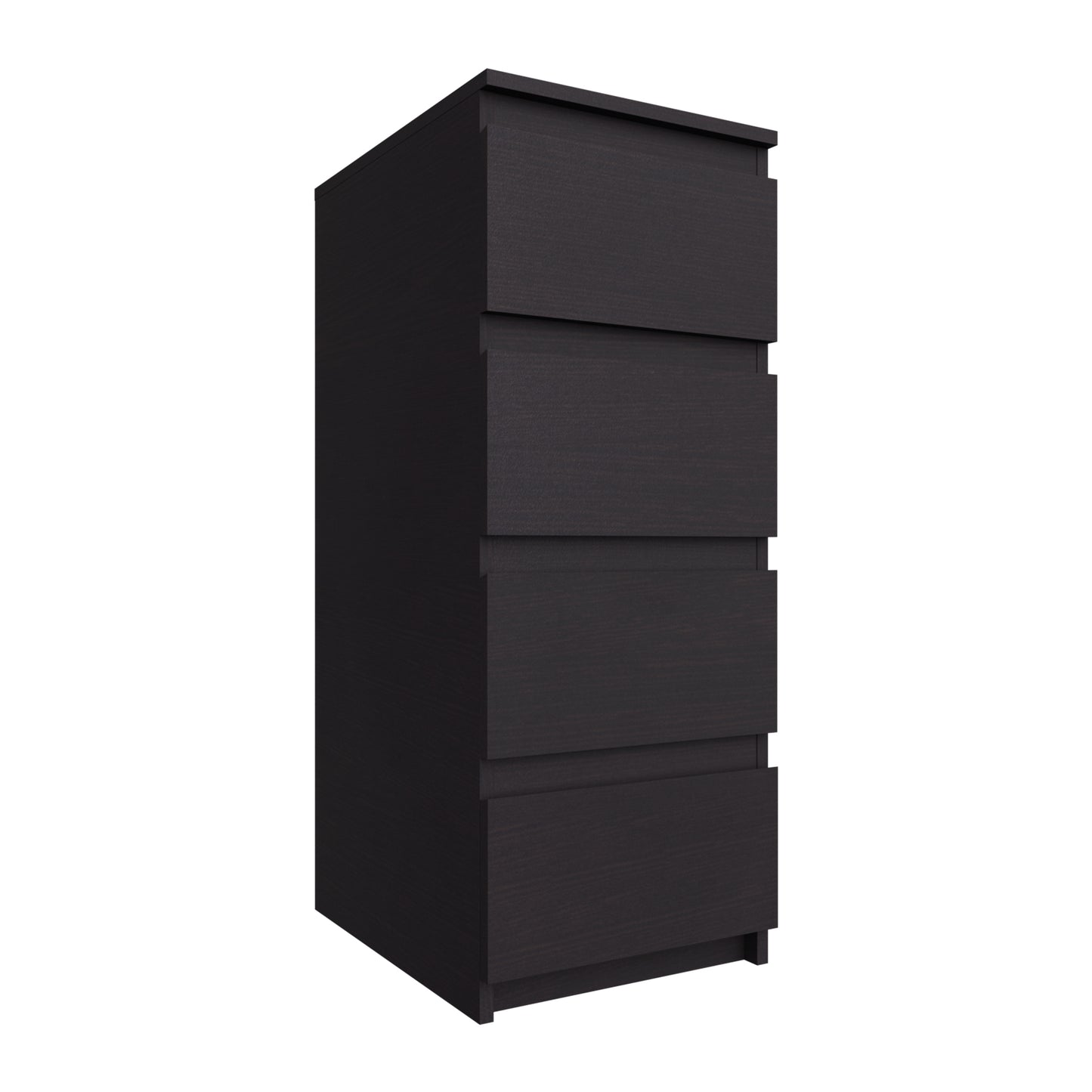 PARA | Chest of 4 Drawer, Frosty white, Dark Wenge and Brussel Walnut | Suede Finish Drawer Units VIKI FURNITURE