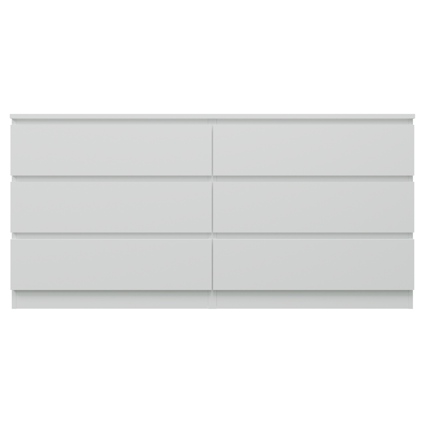 PARA | Chest of 6 Drawer, Frosty white, Dark Wenge and Brussel Walnut | Suede Finish Drawer Units VIKI FURNITURE