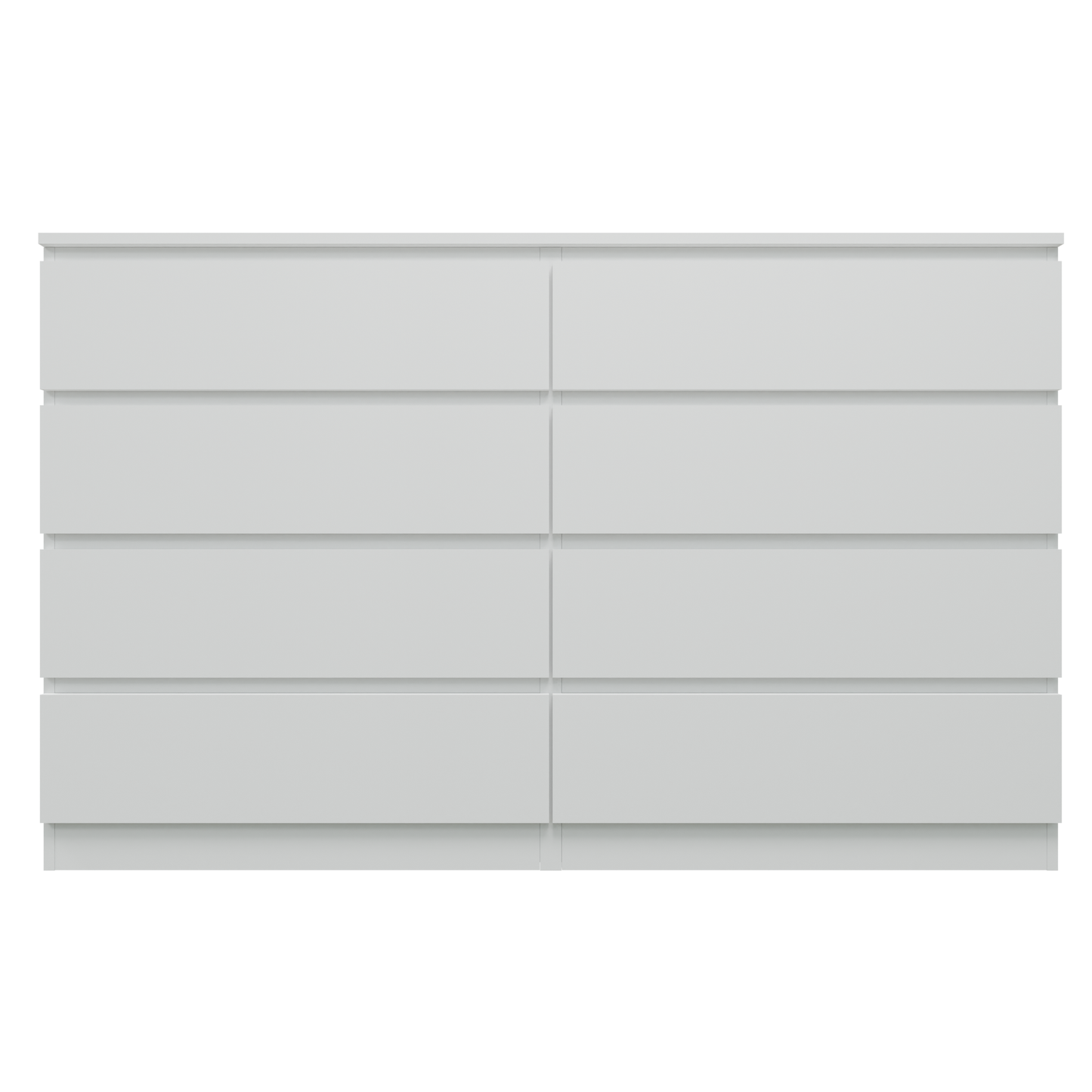 PARA | Chest of 8 Drawer, Frosty white, Dark Wenge and Brussel Walnut | Suede Finish Drawer Units VIKI FURNITURE