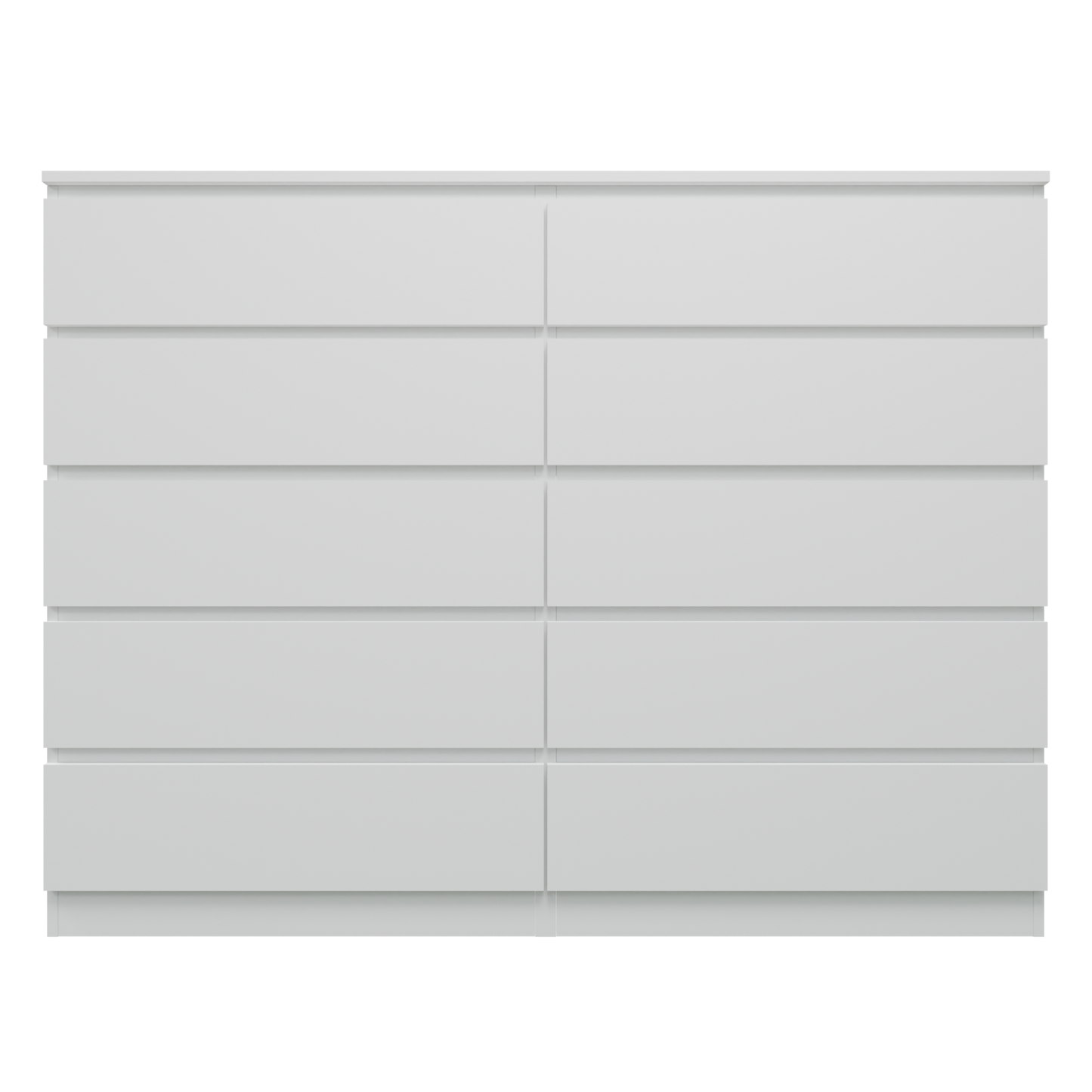 PARA | Chest of 10 Drawer, Frosty white, Dark Wenge and Brussel Walnut | Suede Finish VIKI FURNITURE