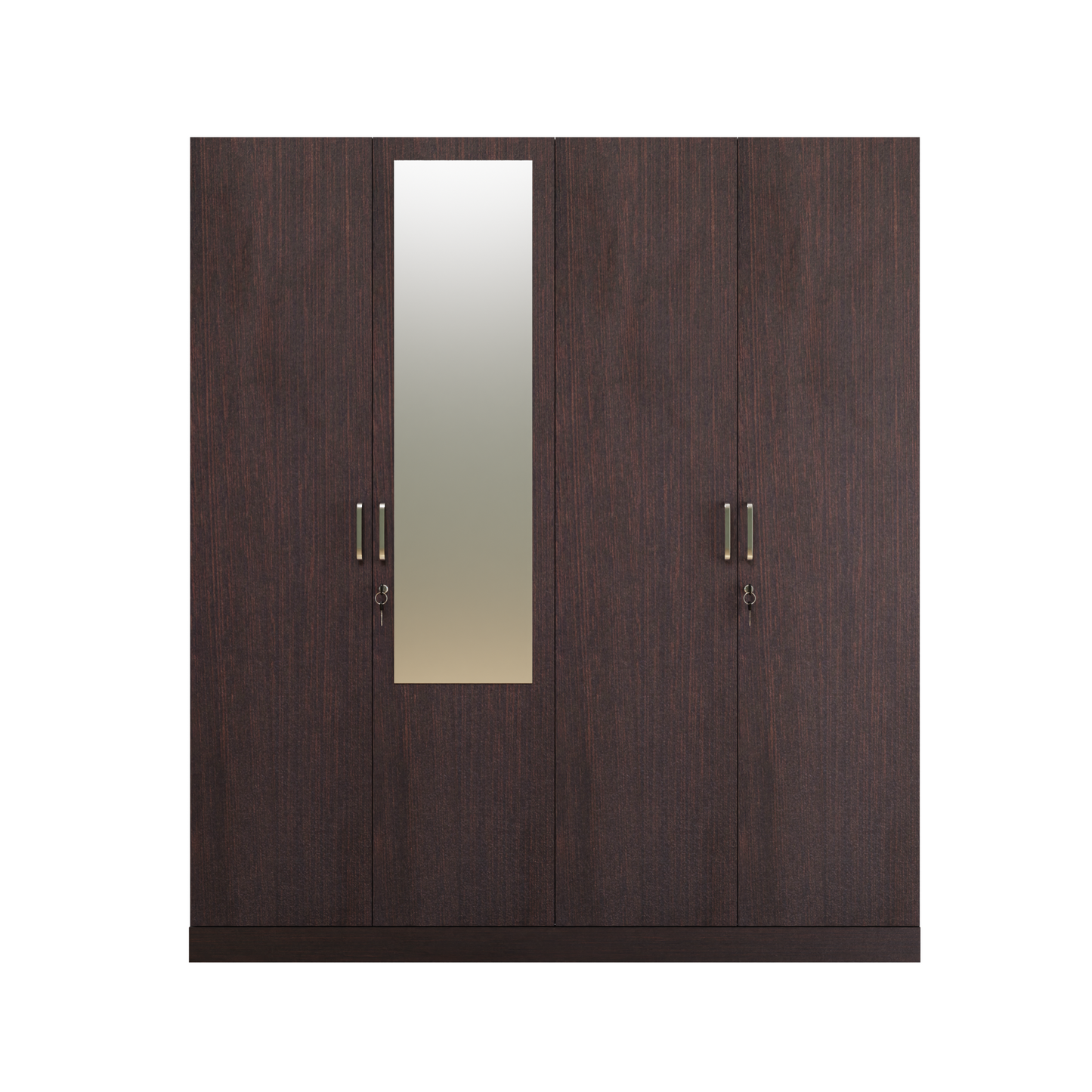 AVIRA |Wardrobe with Mirror, Hinged | 4 Door, 2 Inside Drawer Wardrobes VIKI FURNITURE