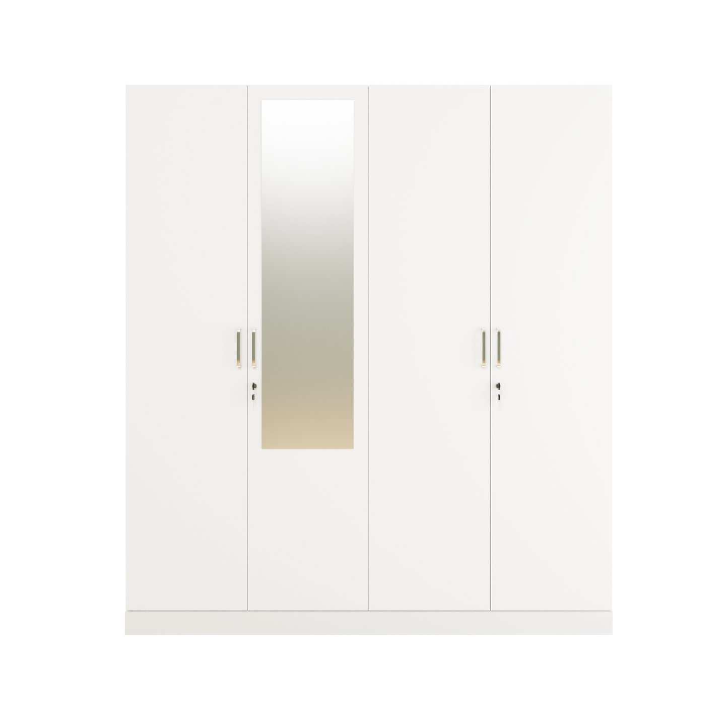 AVIRA |Wardrobe with Mirror, Hinged | 4 Door, Shelf, Hanging Space Wardrobes VIKI FURNITURE