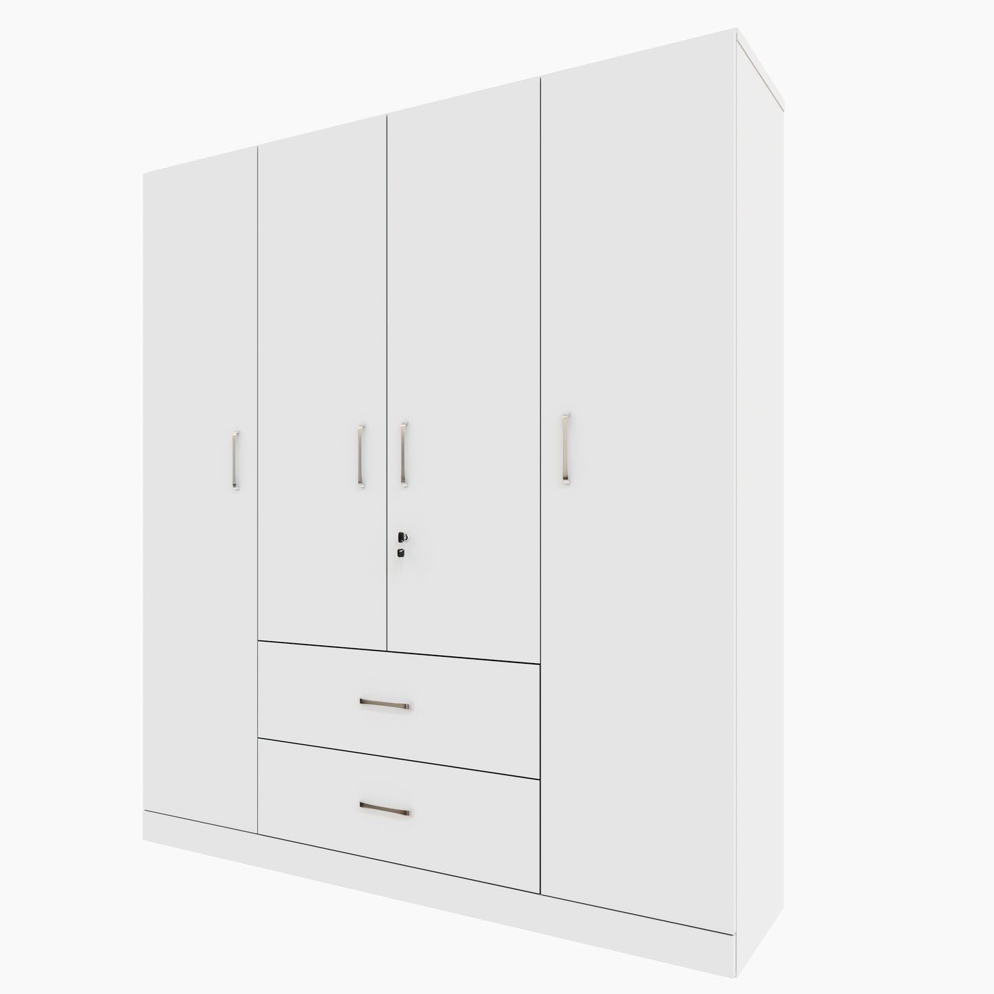 AVIRA |Wardrobe, Hinged | 4 Door, 2 Drawer Wardrobes VIKI FURNITURE   